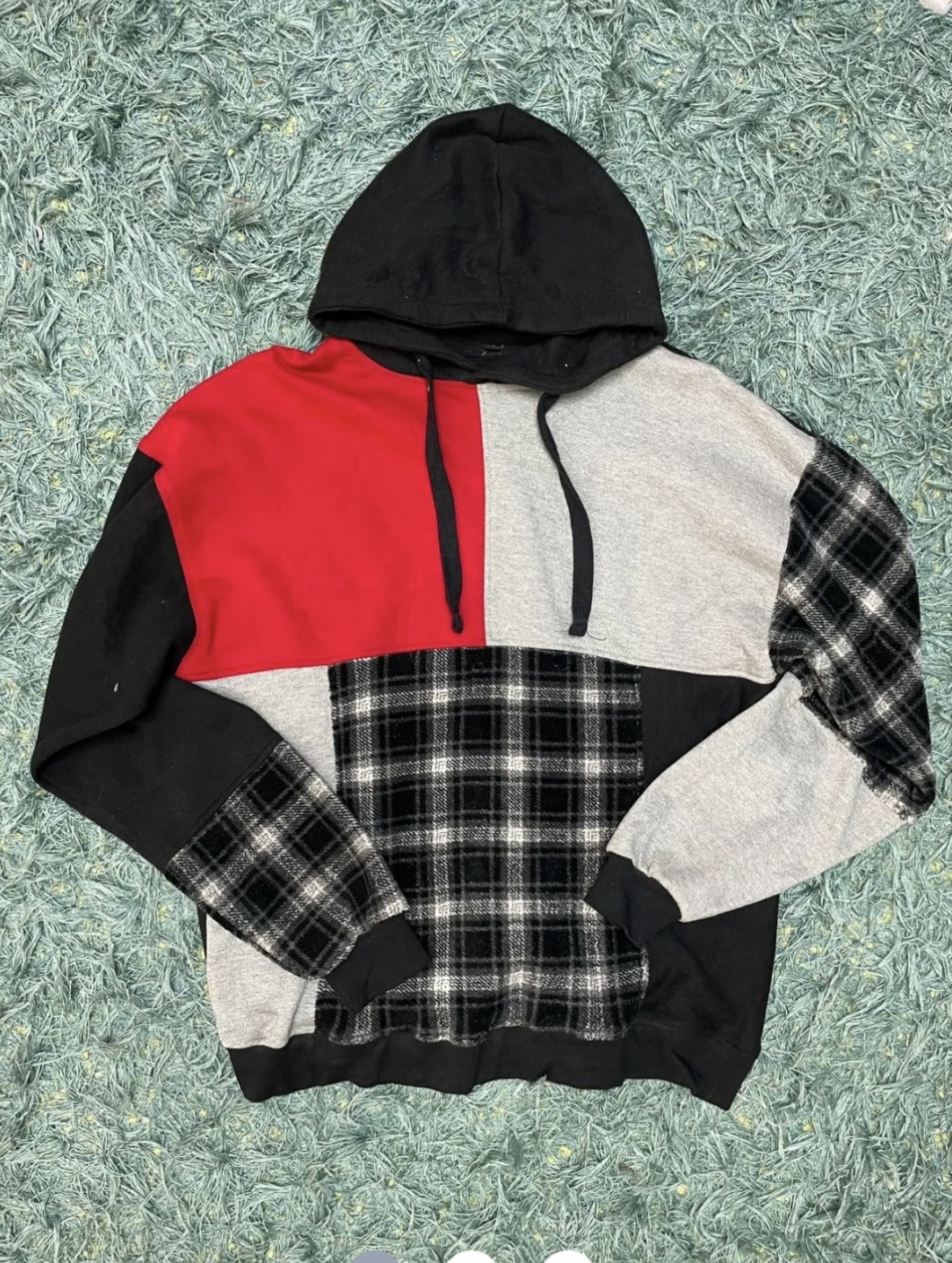 Upcycled Patch Hoodies