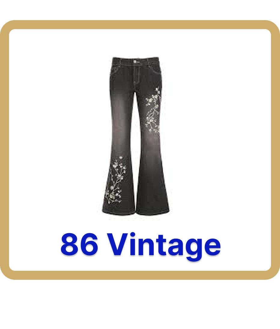Y2K Embroidery Jeans (068)