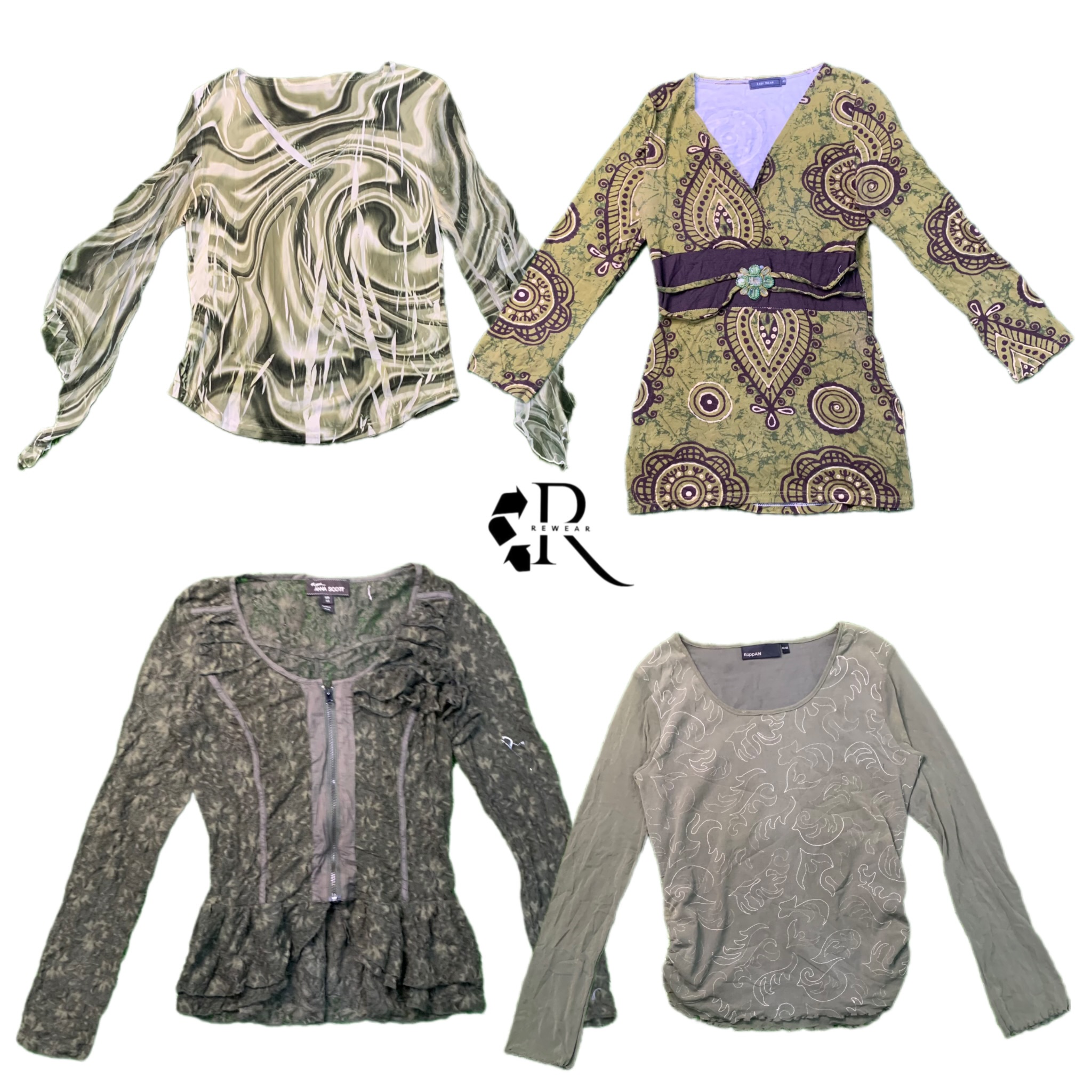 Y2K Grunge Full Sleeve Mix Tops RE-2660