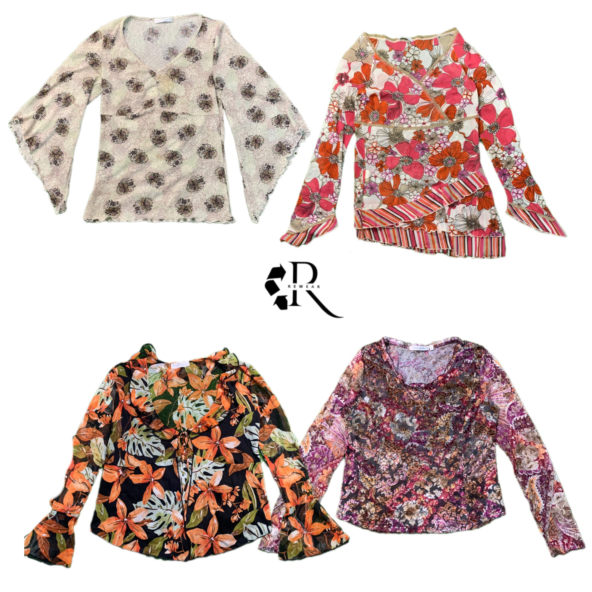 Y2K Cute Vibe Printed Long Sleeve Tops RE -2662