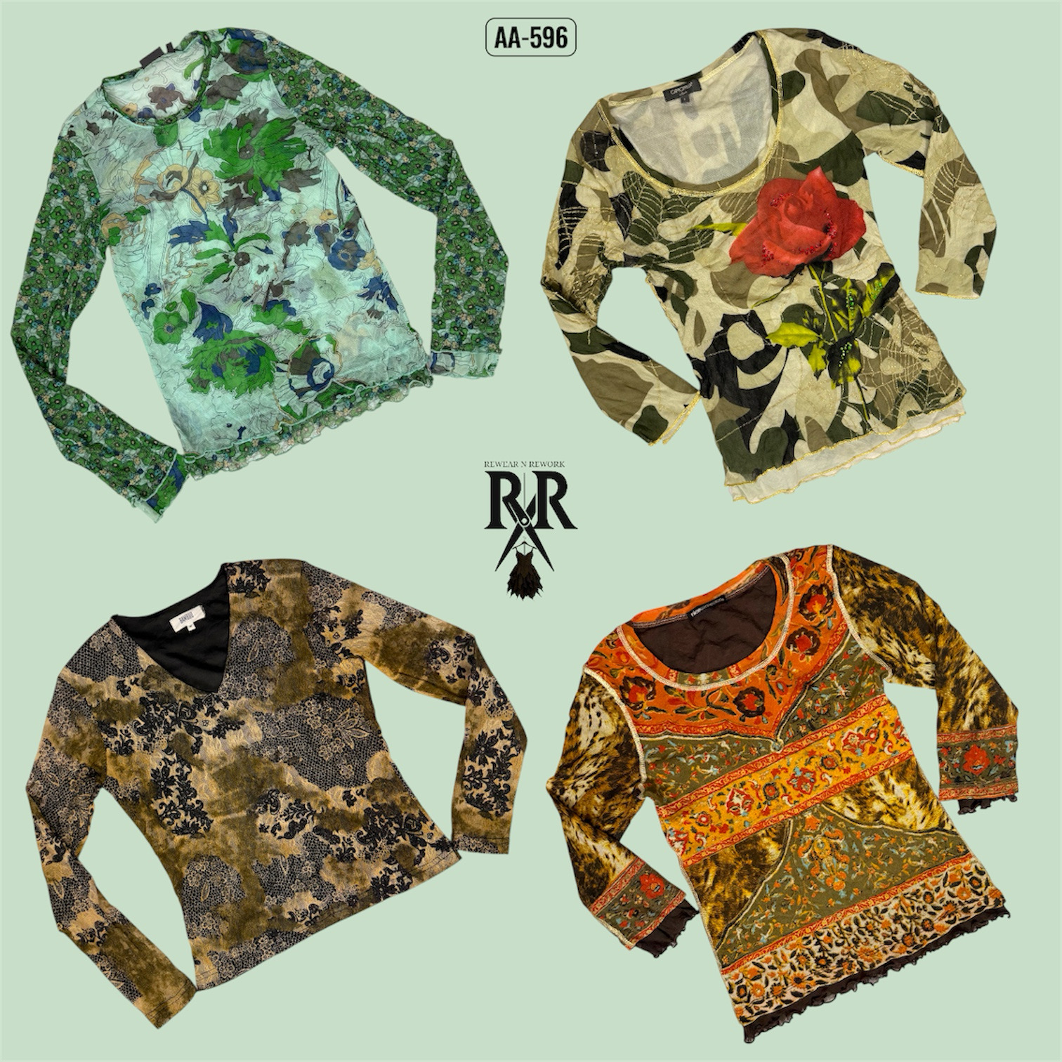 Y2K The Nature Vibe Mix Full Sleeve Tops (AA-596)