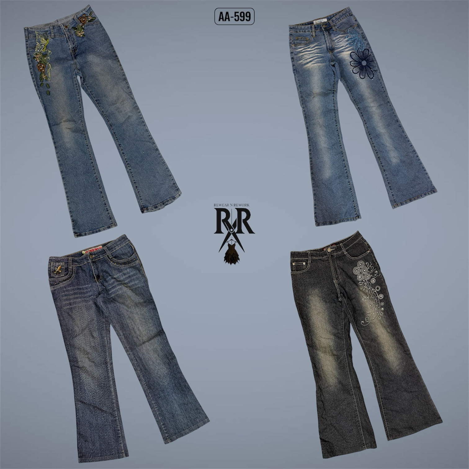 Y2K IT Girl Denim Jeans (AA-599)