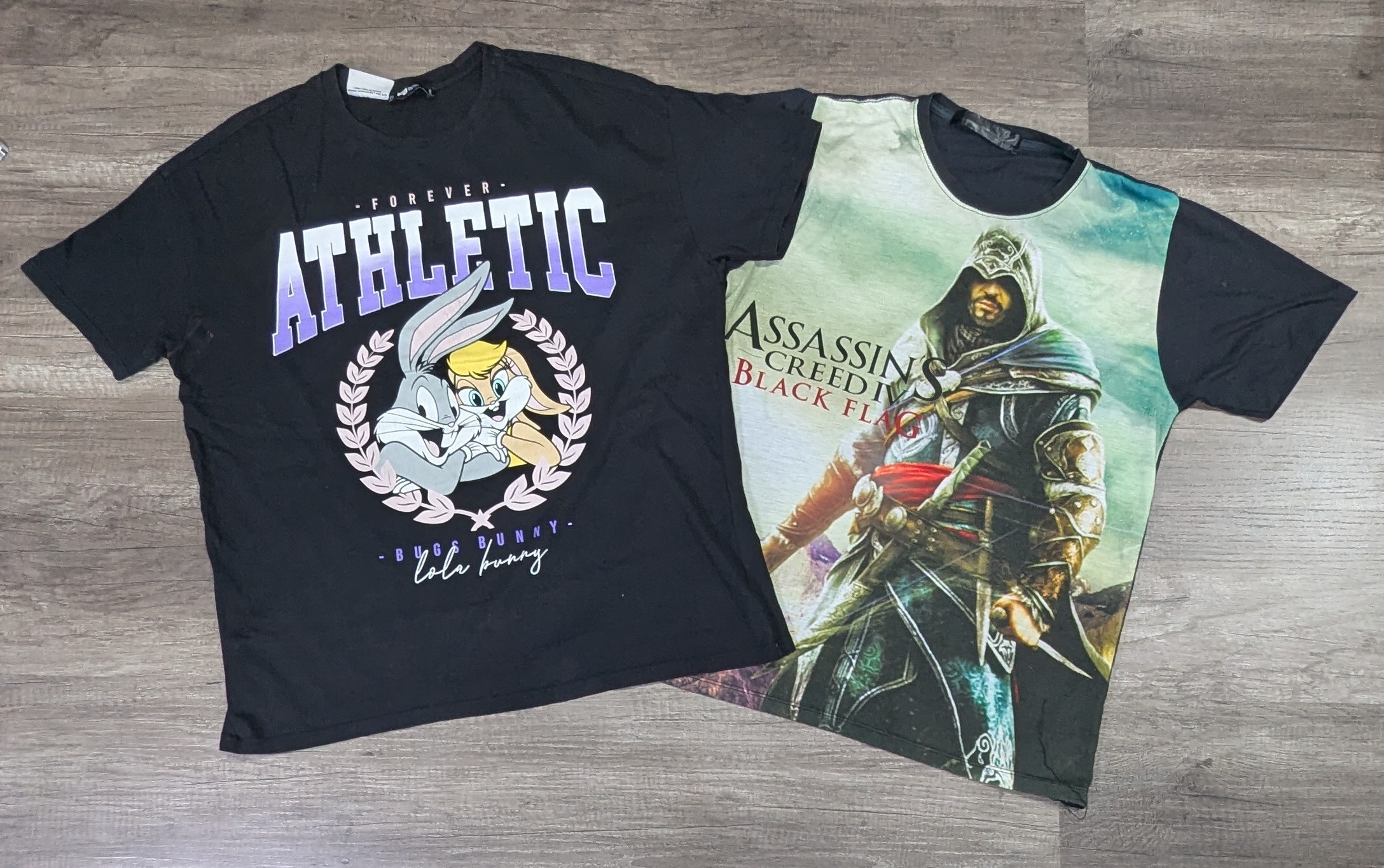 1654 - ヴィンテージスタイルのプリントTシャツ