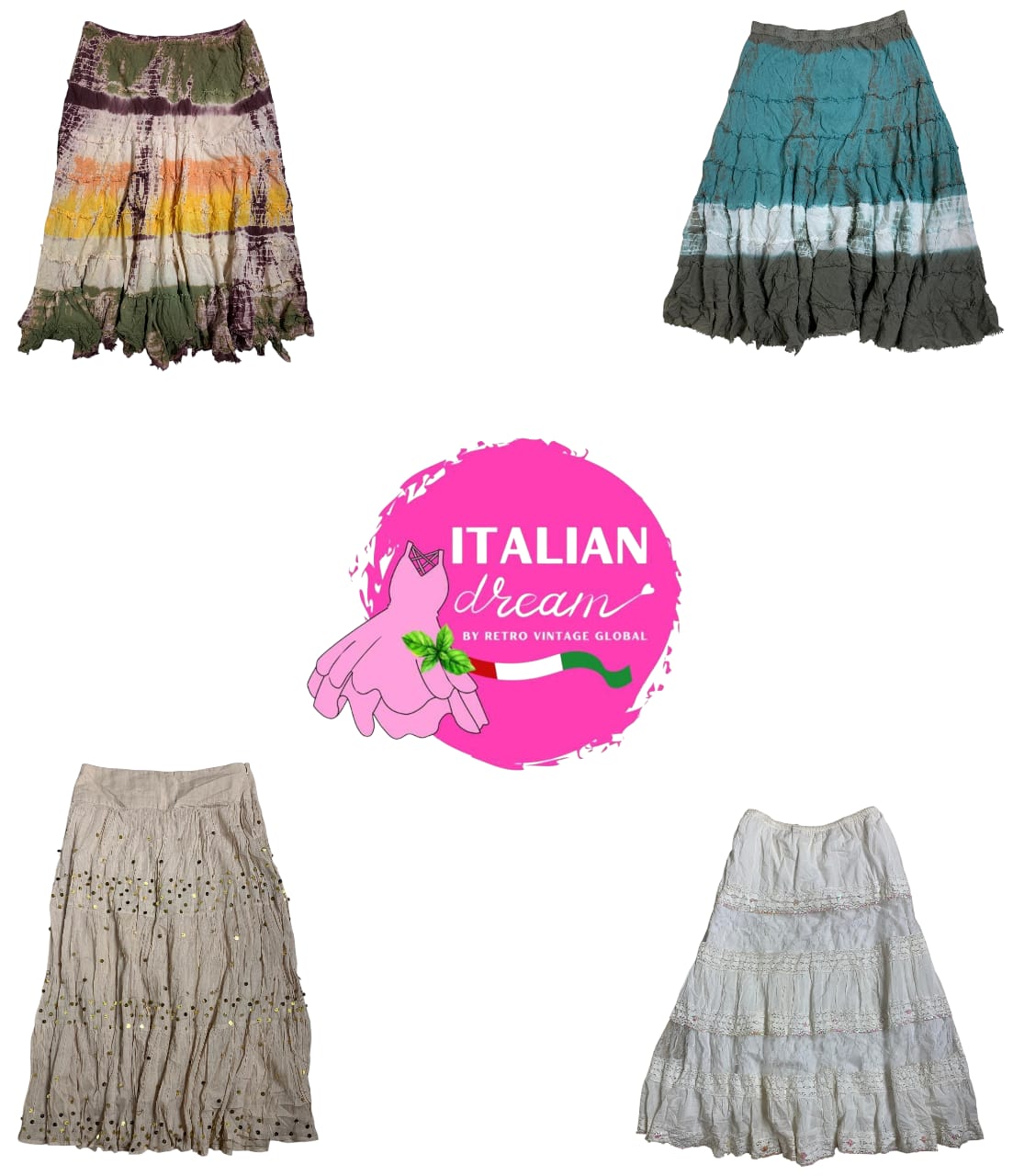 Faldas de algodón Y2K Fairy Core