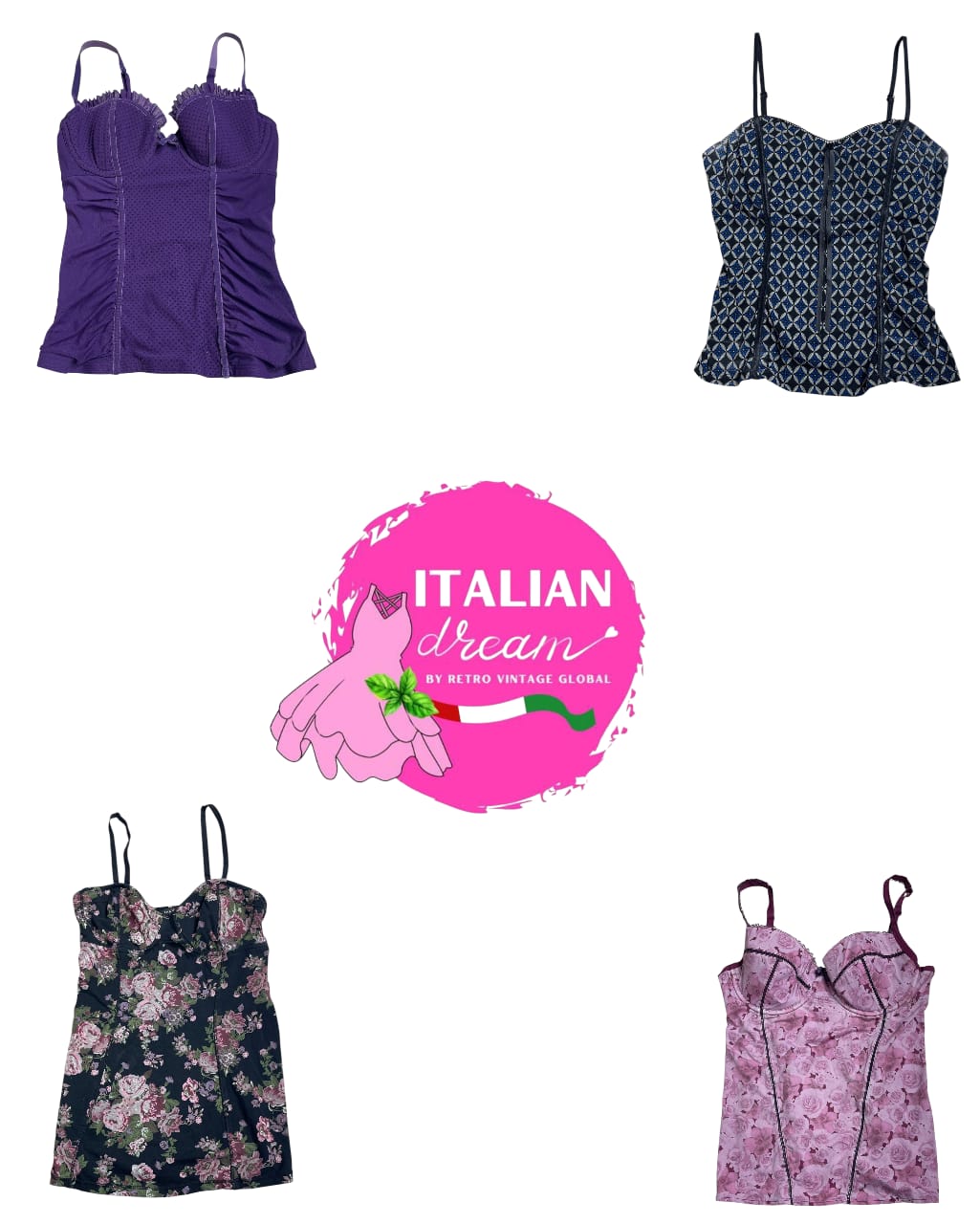 Y2Kフィッテッドかわいいコルセット