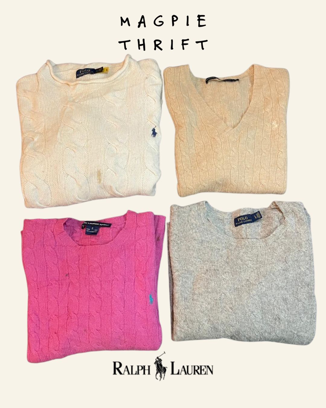 Ralph lauren cable knit sweater