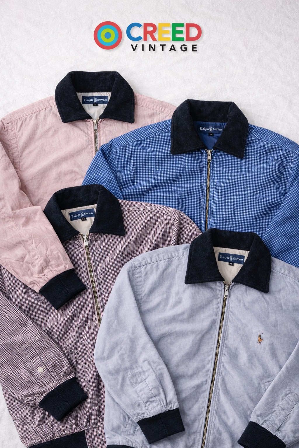 CR5704 Vestes upcyclées Polo Ralph Lauren & Tommy Hilfiger