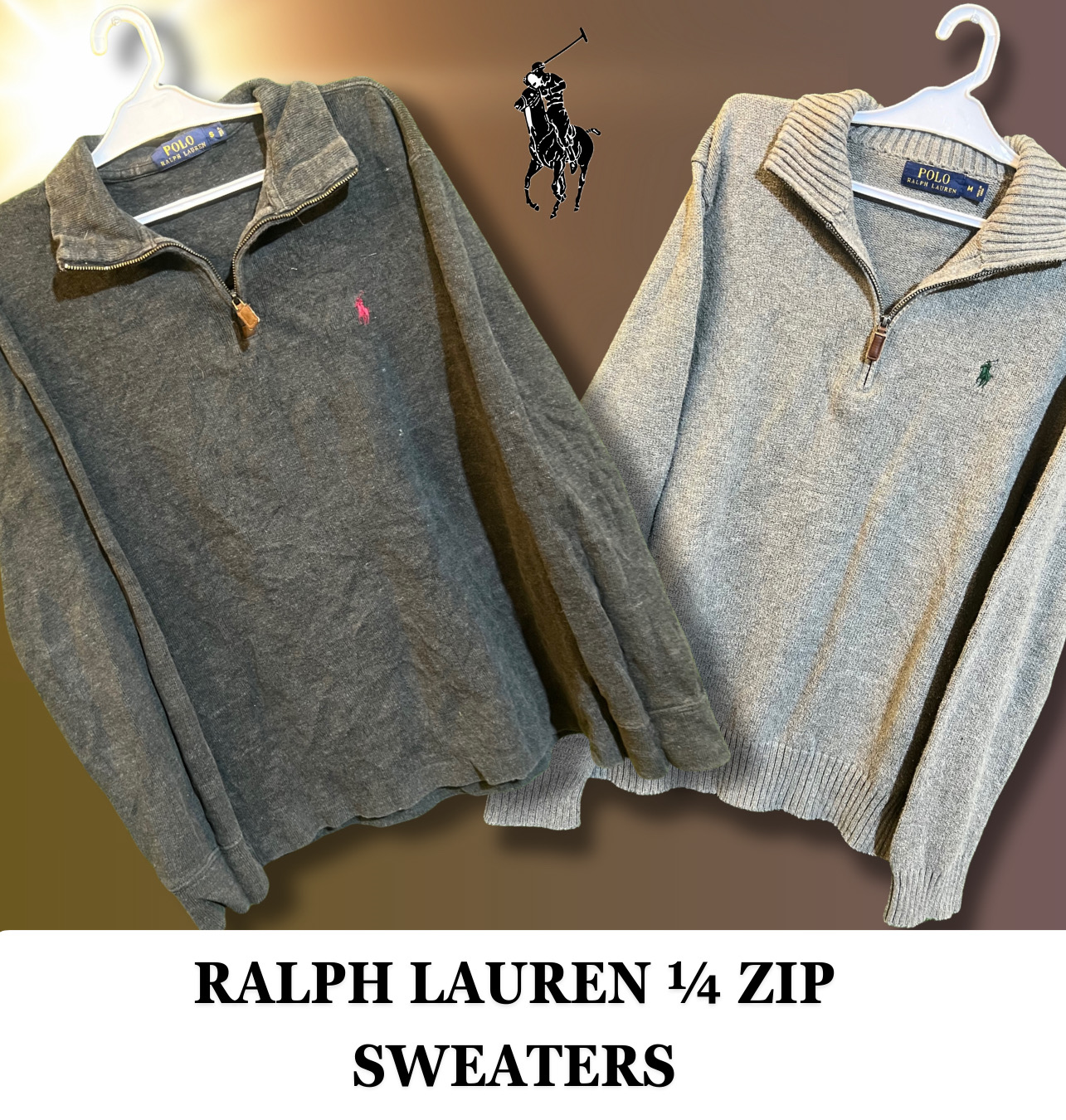 Premium Ralph Lauren 1/4 Zip sweaters