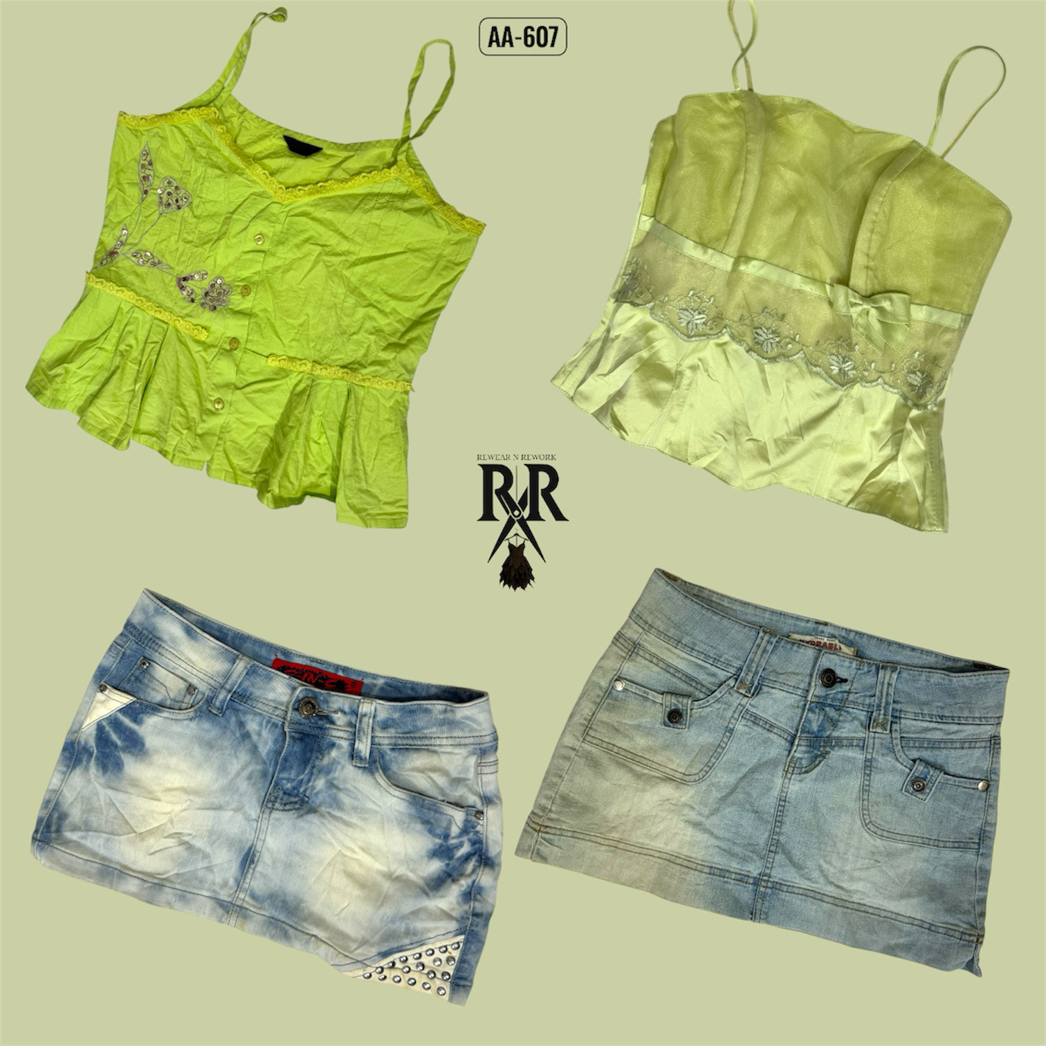 Y2K The Mystic Green Aura Mix and Match (AA-607)