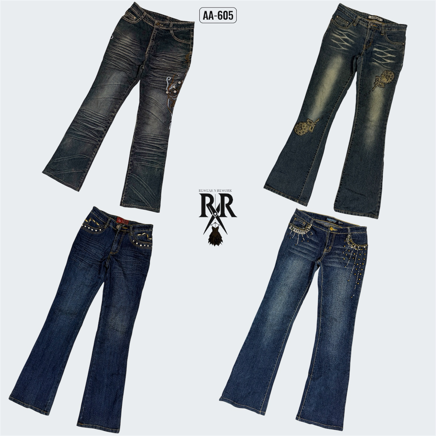 Y2K IT Girl デニム ジーンズ (AA-605)