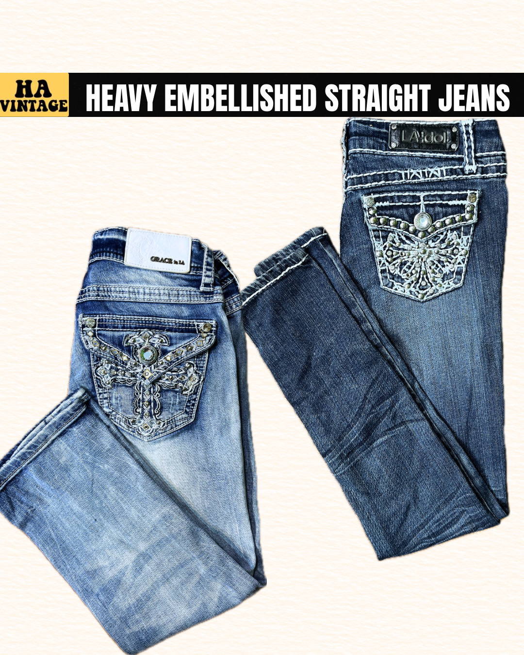 Heavy Embellished/ Embroidered Women Jeans