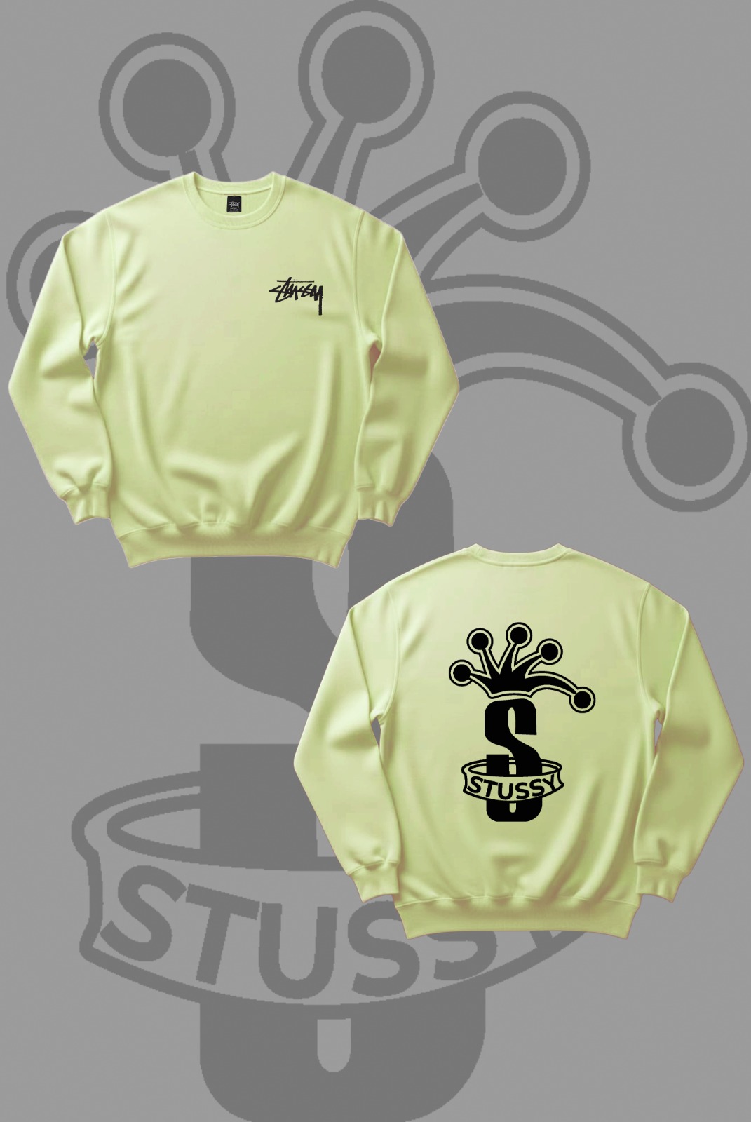 S sweats pour filles Stussy dans un style rework