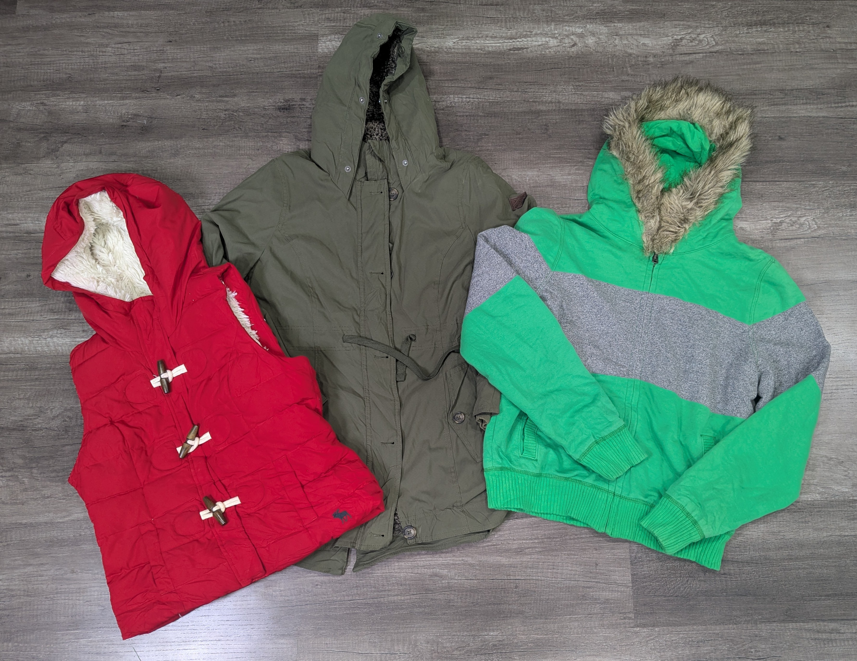 1687 - American Eagle, Hollister, Aeropostale & Abercrombie ミックスジャケット