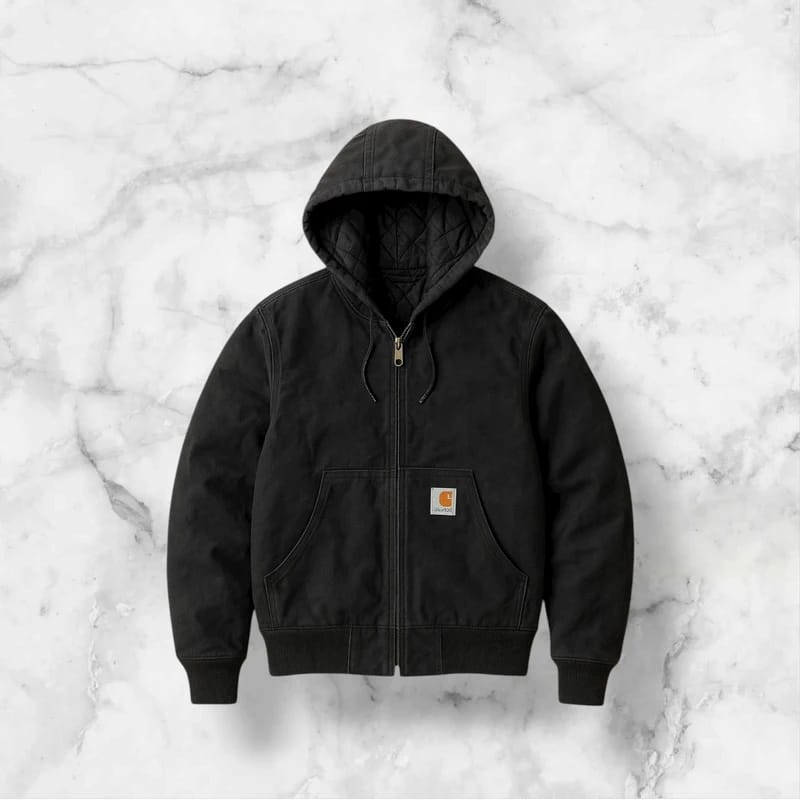 Vestes à capuche noires style rework Carhartt