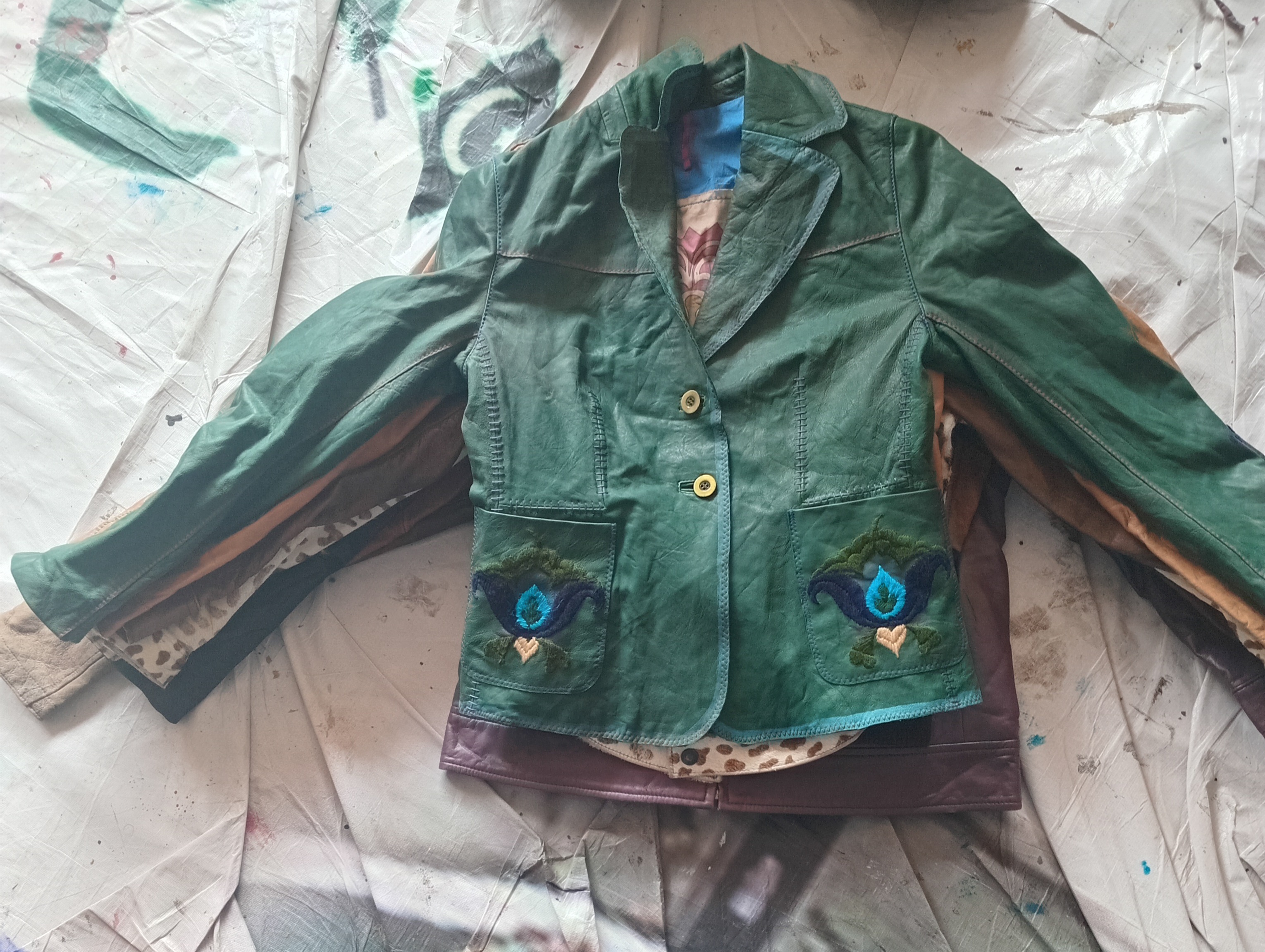 Women leather jacket