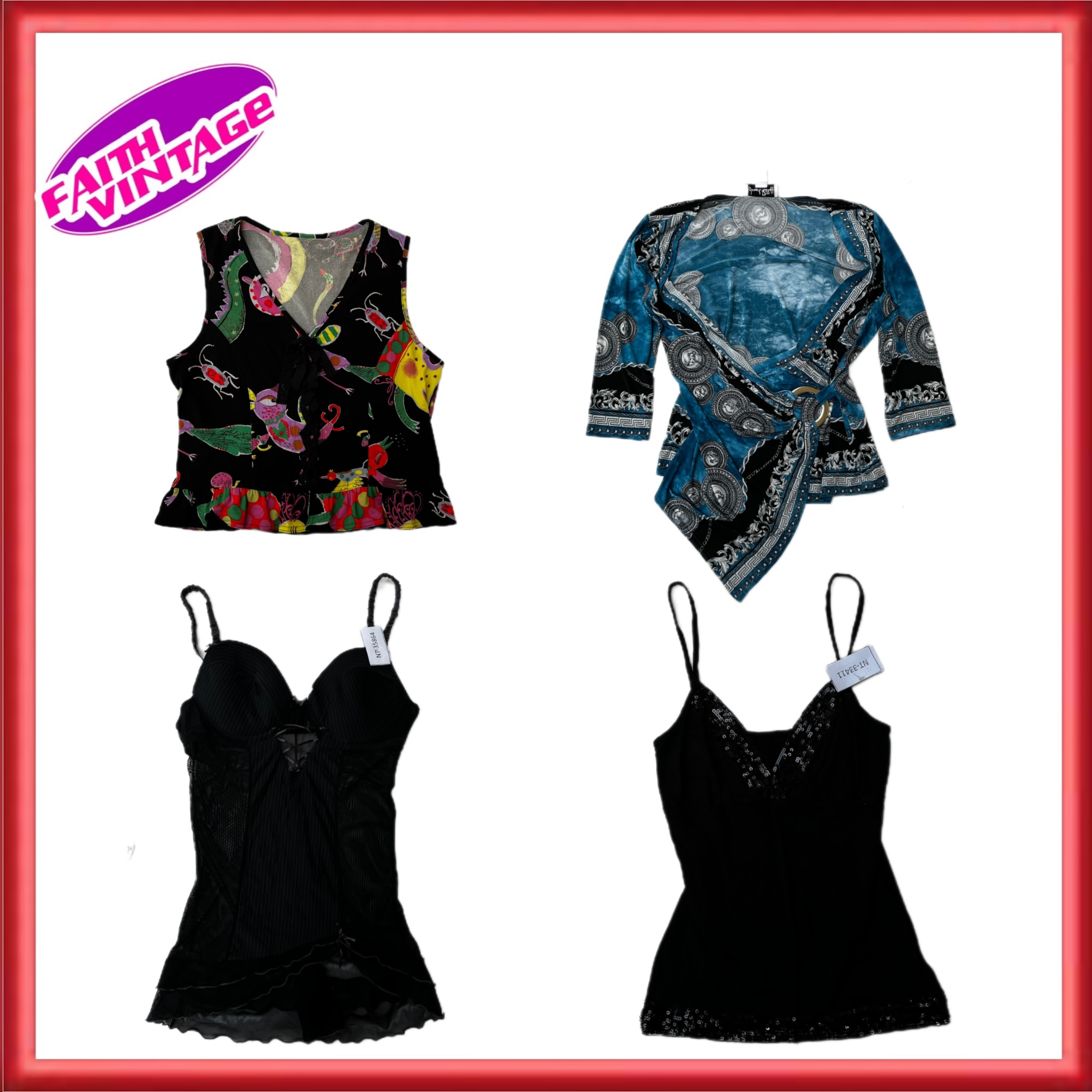 Prism Shadow Y2K Tops And Dresses Mix Bundle(FV-279)