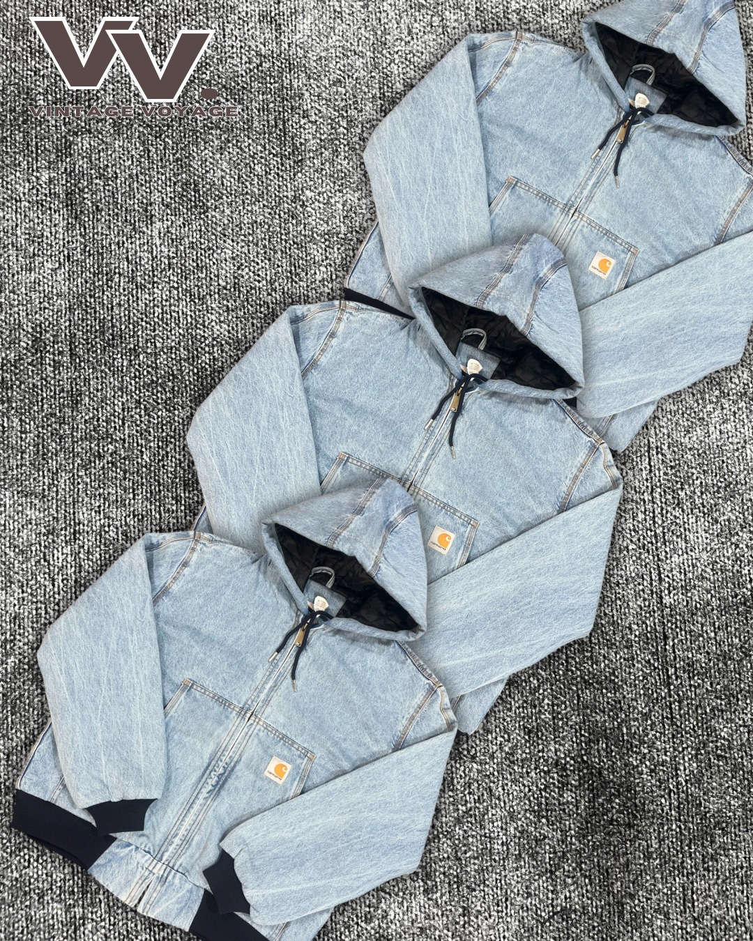 Veste active en denim retravaillée Carhartt #2612