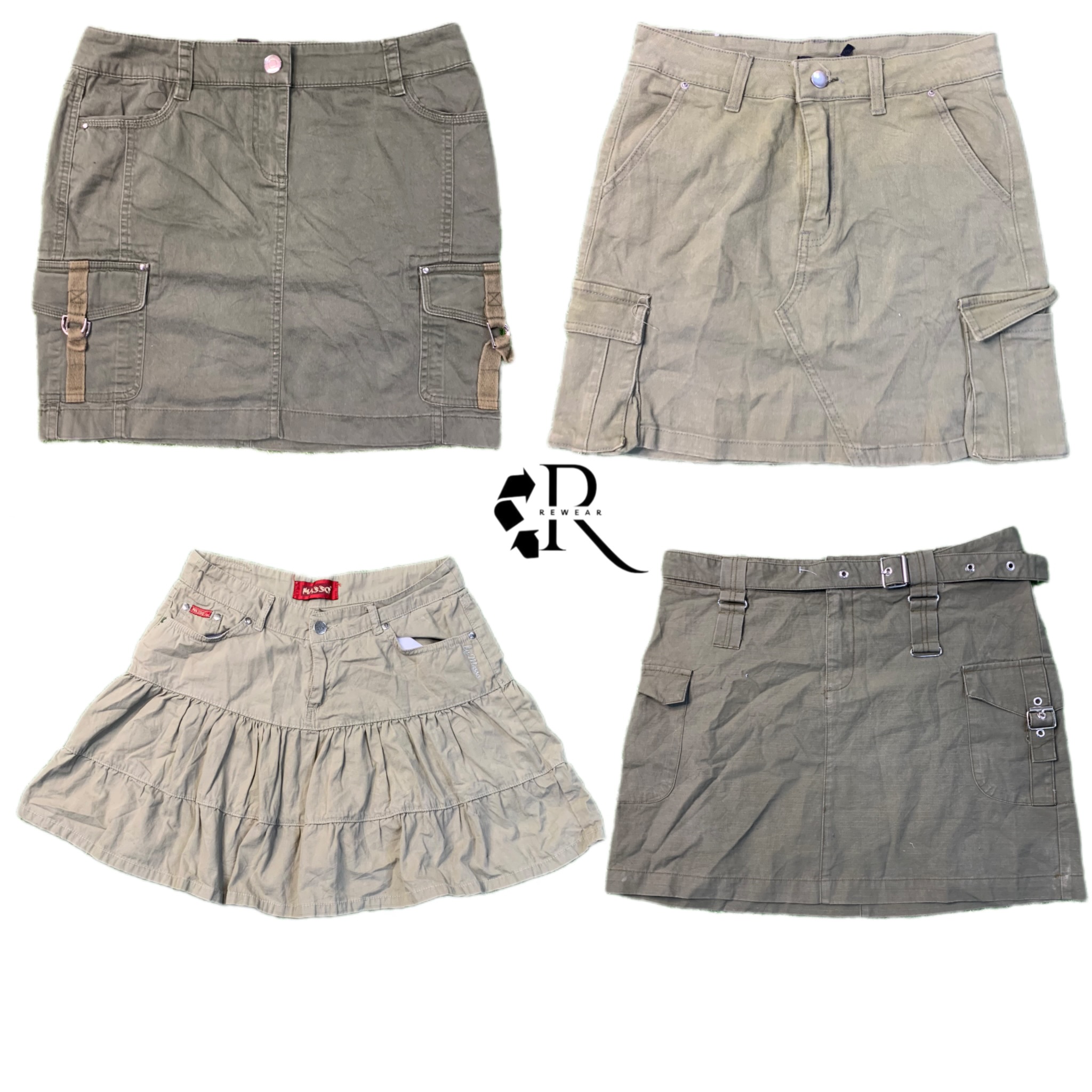 Jupes midi en coton Y2K NYC IT Girl RW-1414