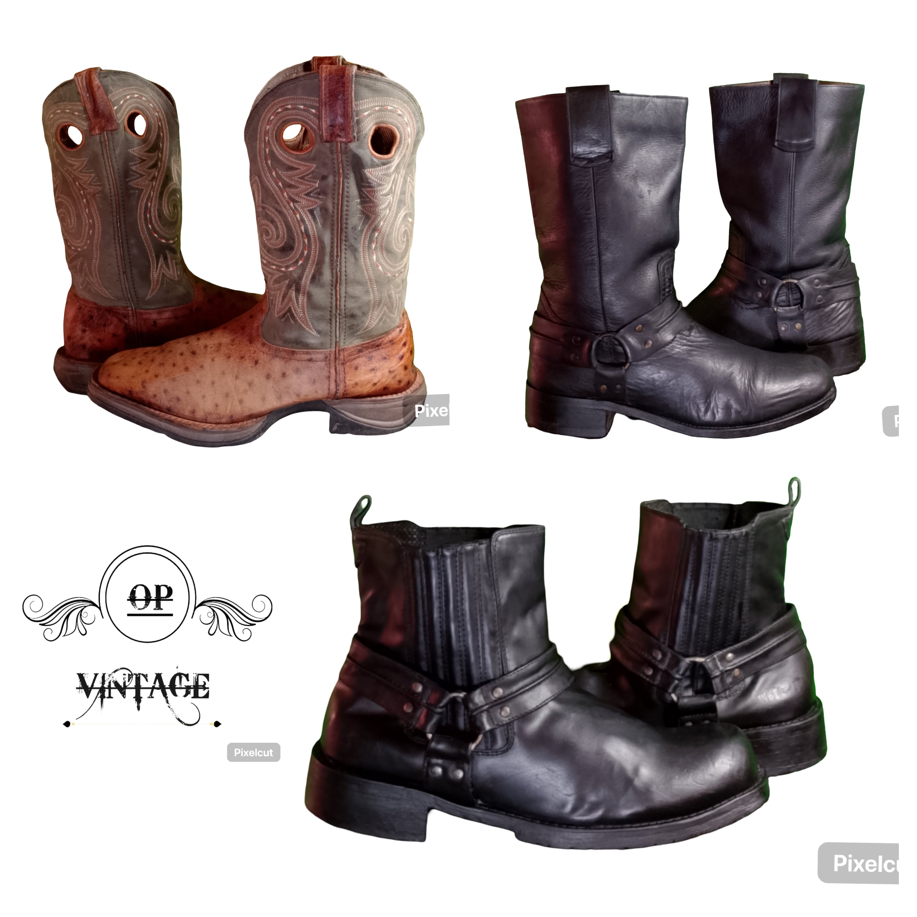 オプ ヴィンテージ 132 エクセレント カウボーイ ブーツ