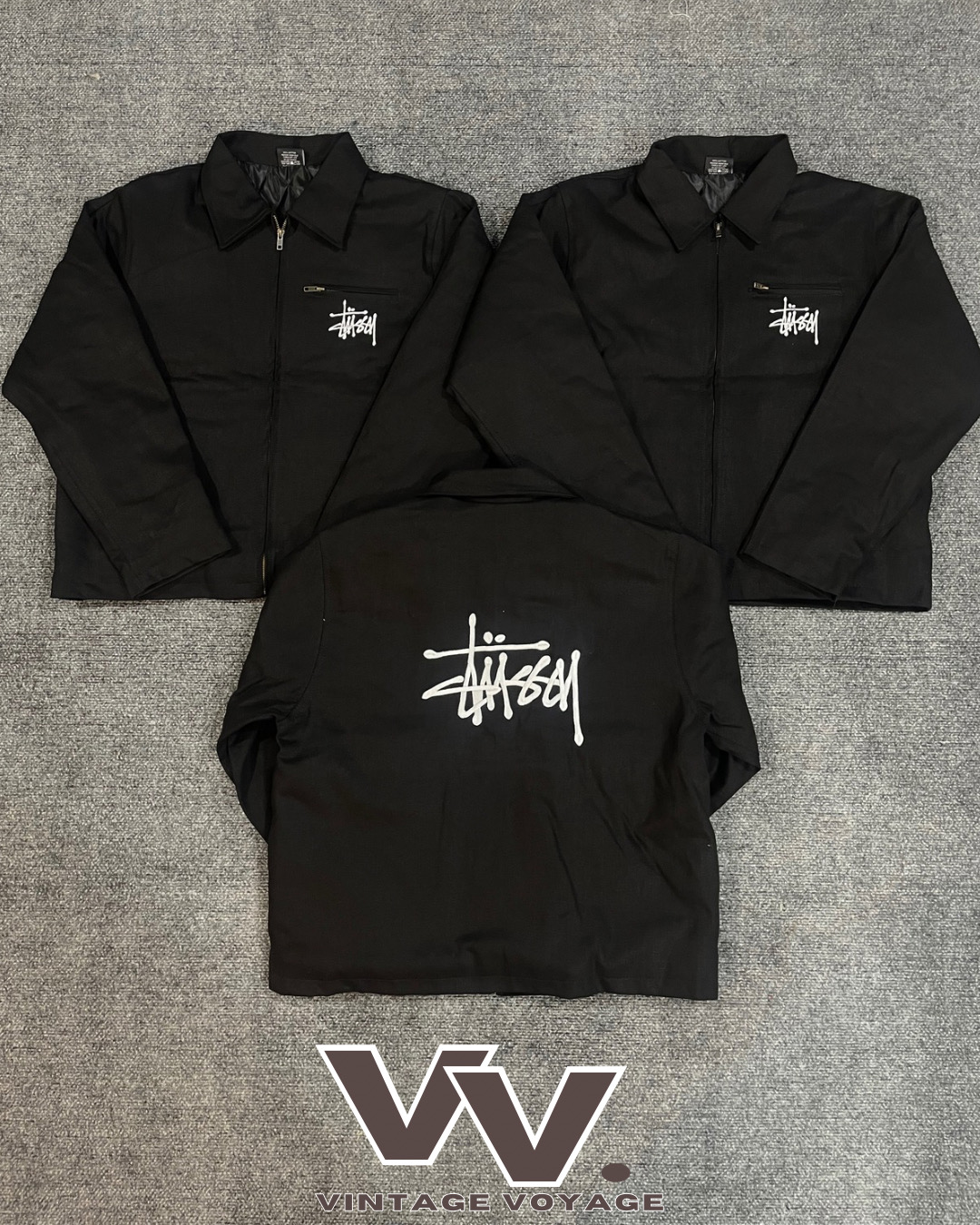 Stussy ha rielaborato giacche nere Detroit #2612