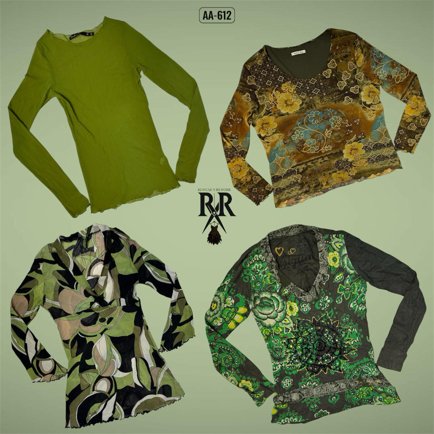 Y2K The Nature Vibe Full Sleeve Mix Tops (AA-612)