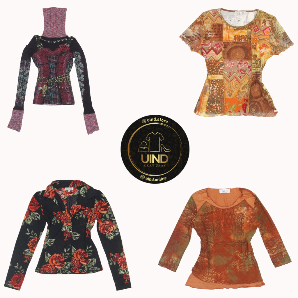 Y2K Rustikale Fairycore Mesh Tops Bundle