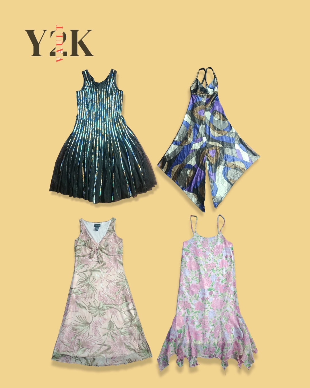 Vestidos de fiesta Y2K (Yv-547)