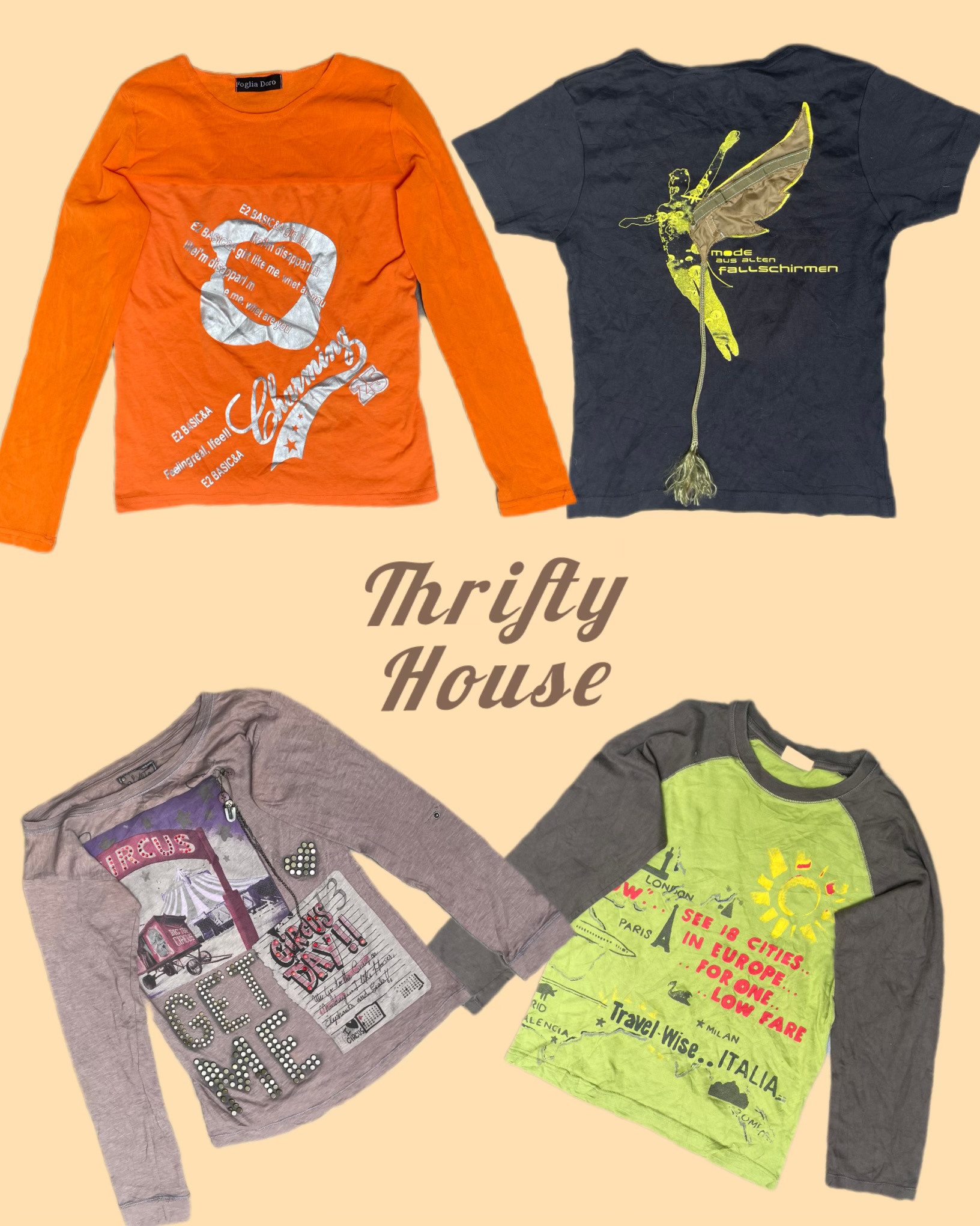 Y2k Stylische Streetwear T-Shirts (TH/018)