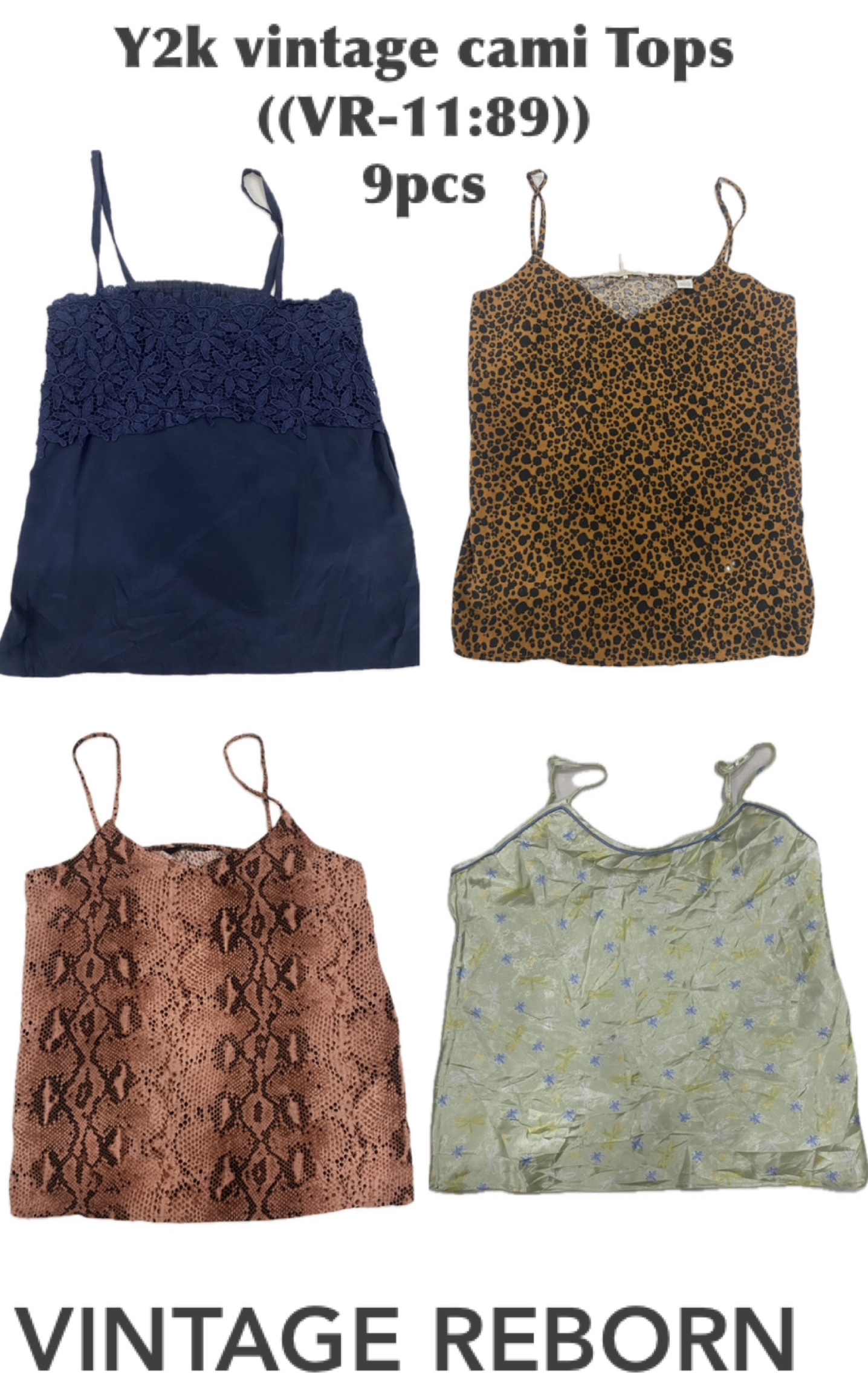 Y2k vintage cami tops ((vr-11:89))