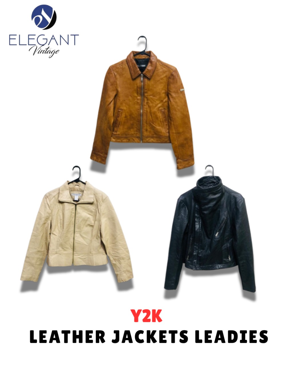 Y2K Leather Jackets Ladies - EV1609
