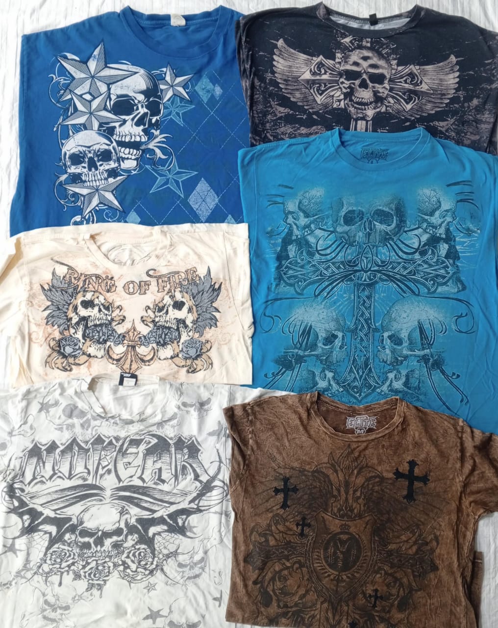 CR5732 ヴィンテージ スカル Tシャツ