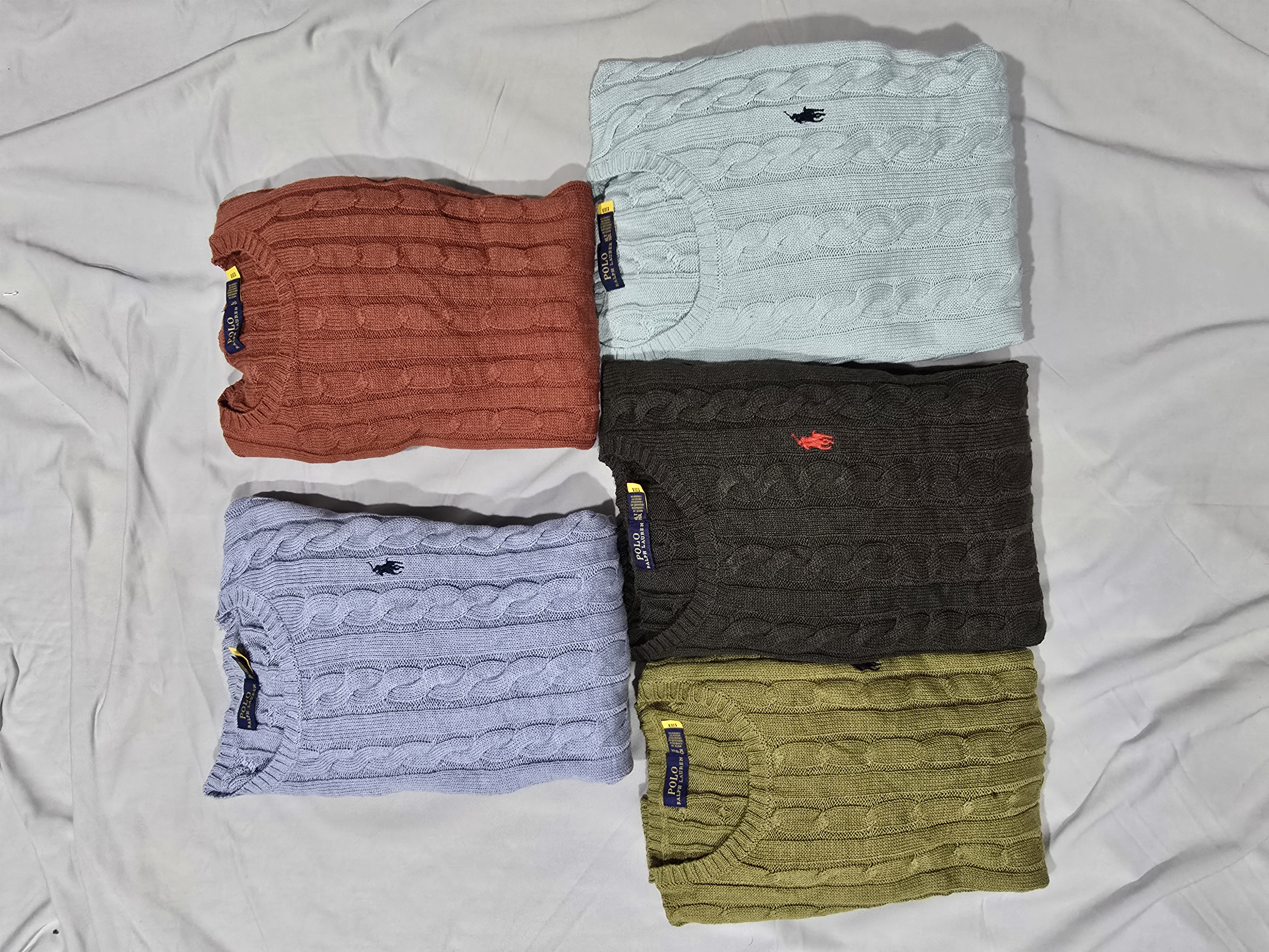 Suéter de punto trenzado de Ralph Lauren