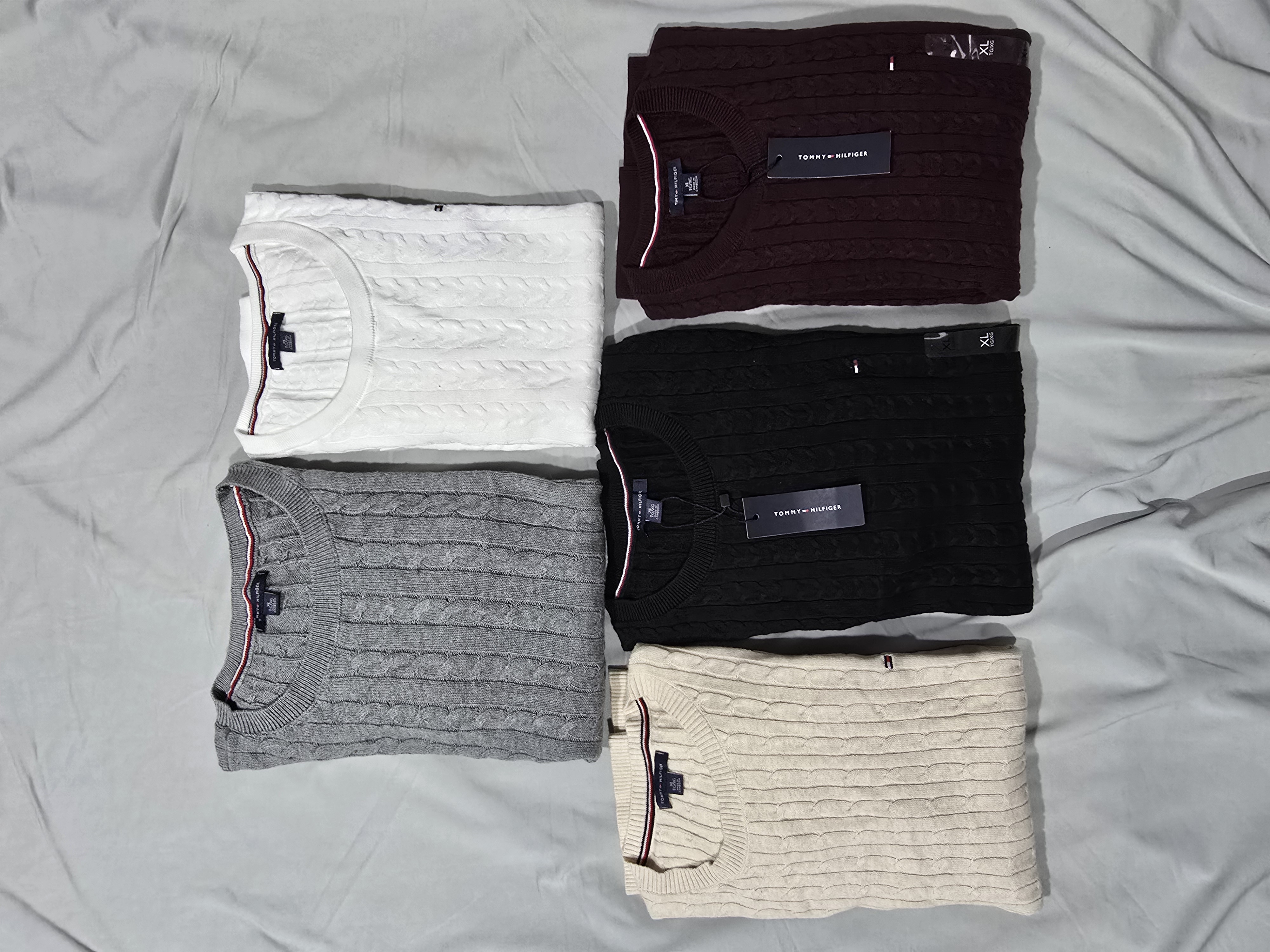 Suéter de punto cable de Tommy Hilfiger