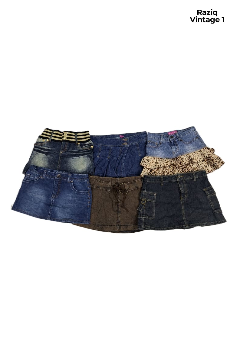 💥 RV1526 Denim Mini Skirts