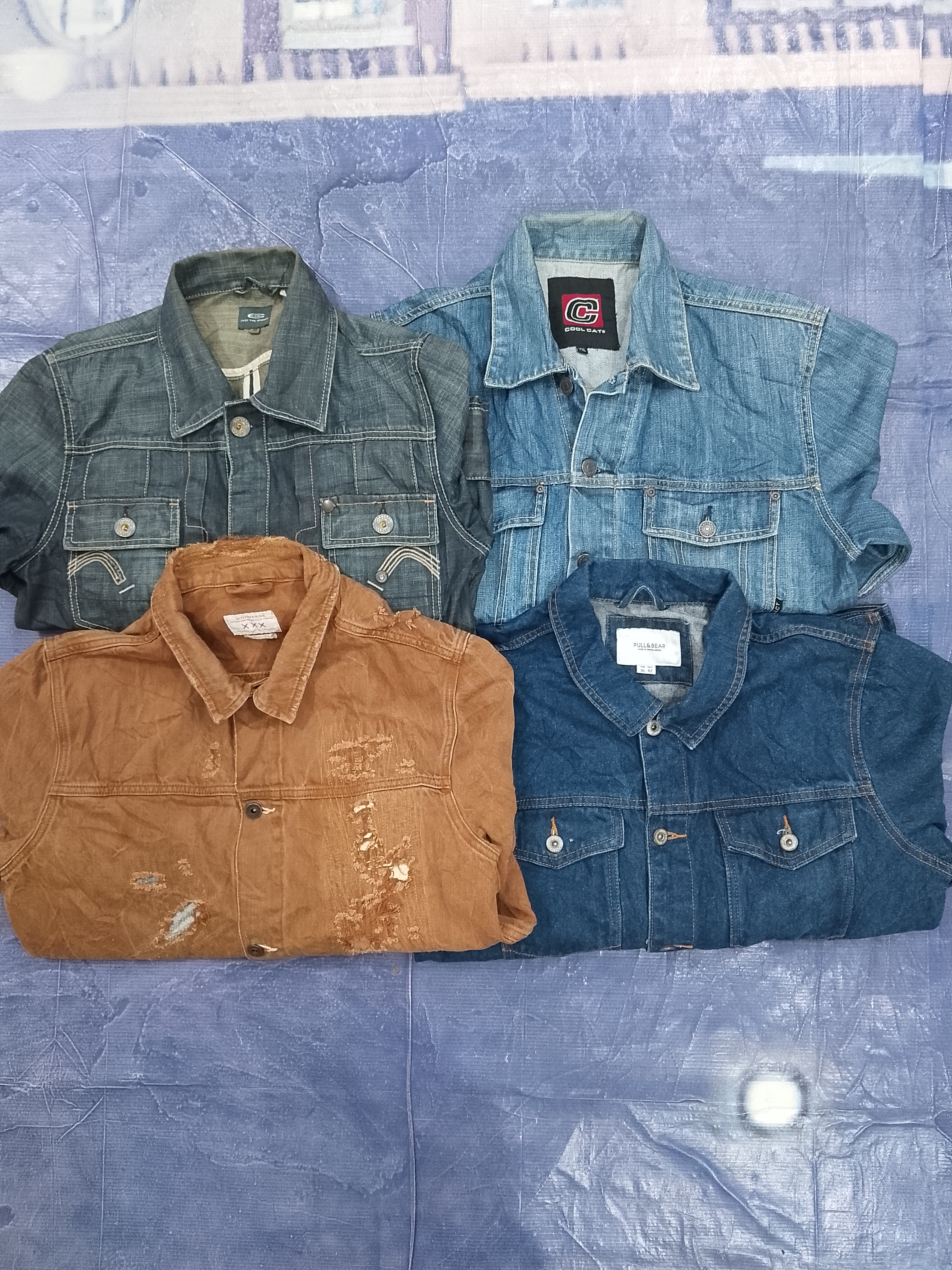 Veste en jeans pour homme 11 pièces