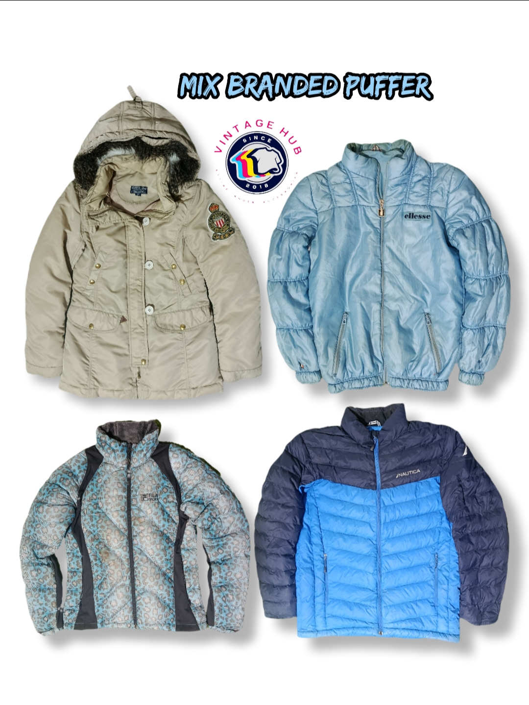 Mix Branded Puffer - Nk02
