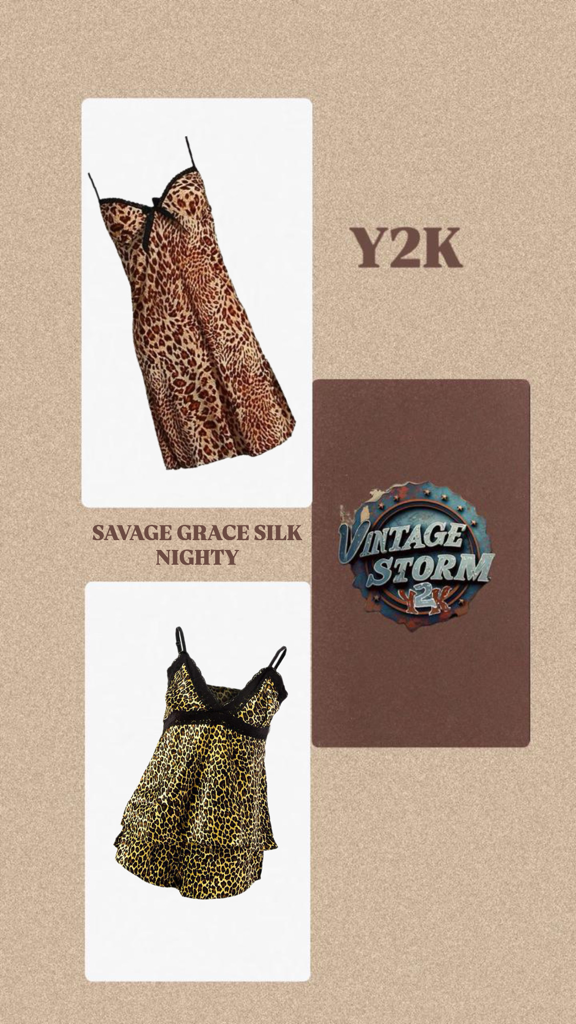 Y2K Savage Grace Silk Nighty