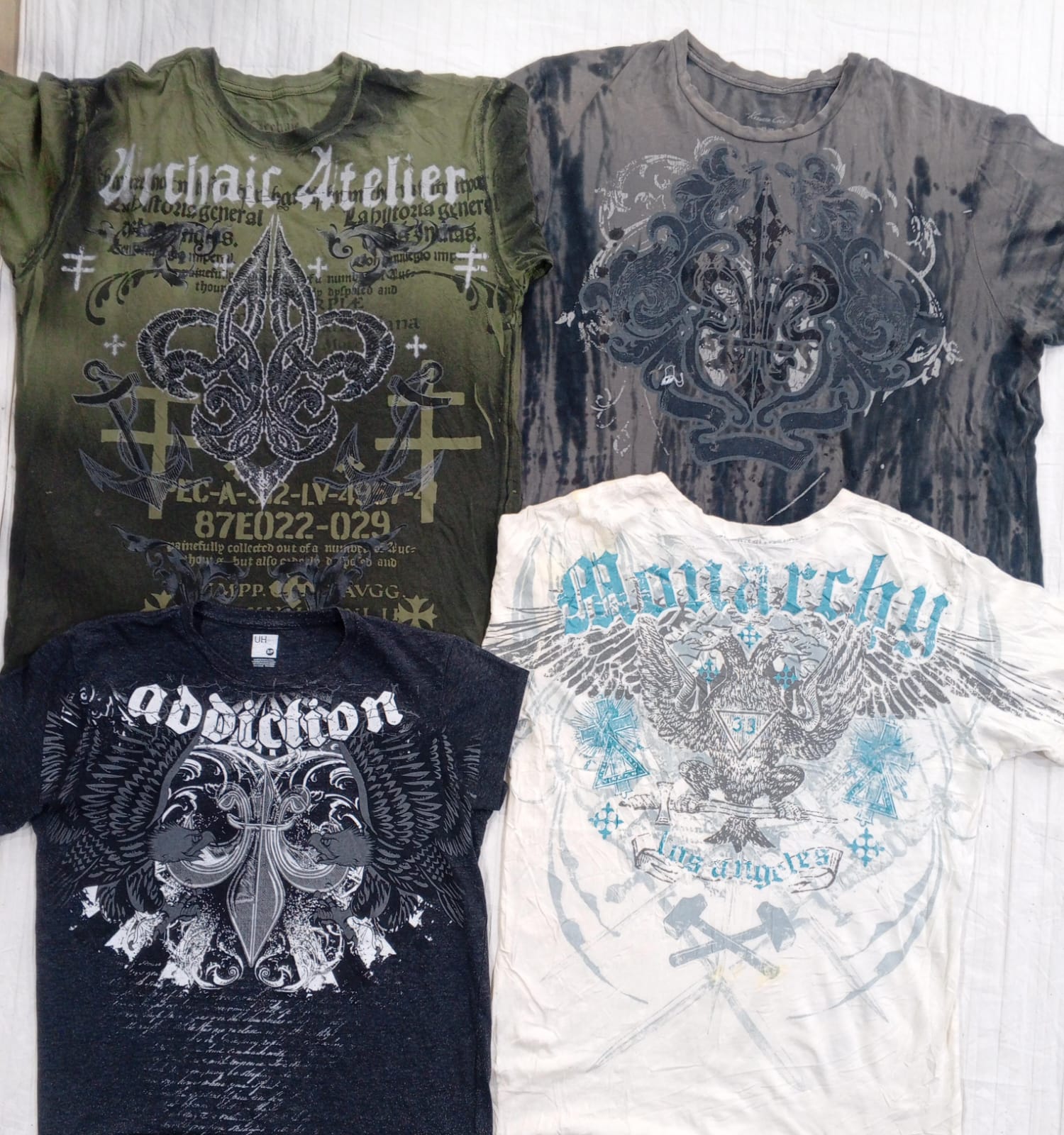 CR5738 ヴィンテージ スカル Tシャツ