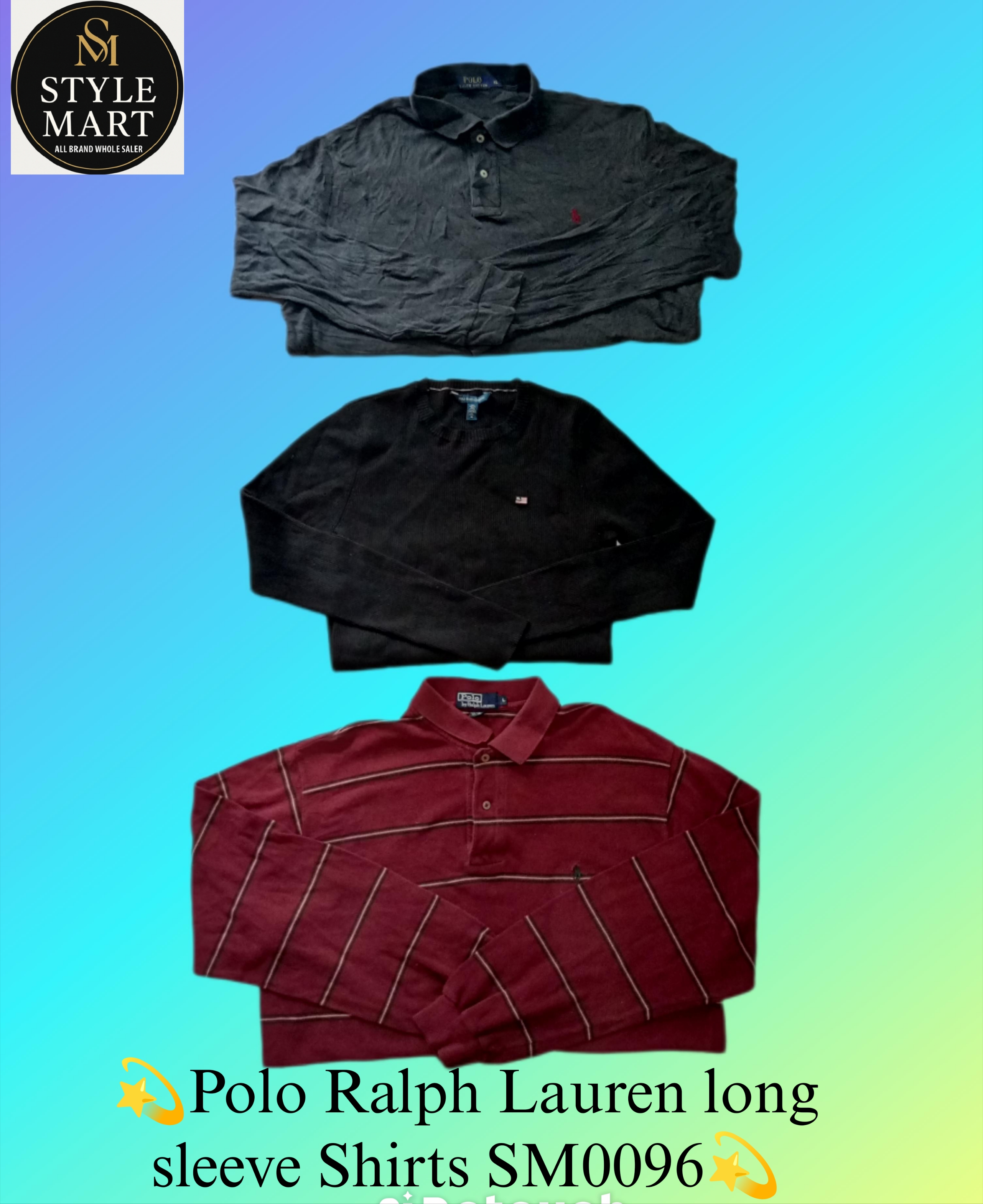 💫Polo Ralph Lauren langarm Shirts SM0096💫