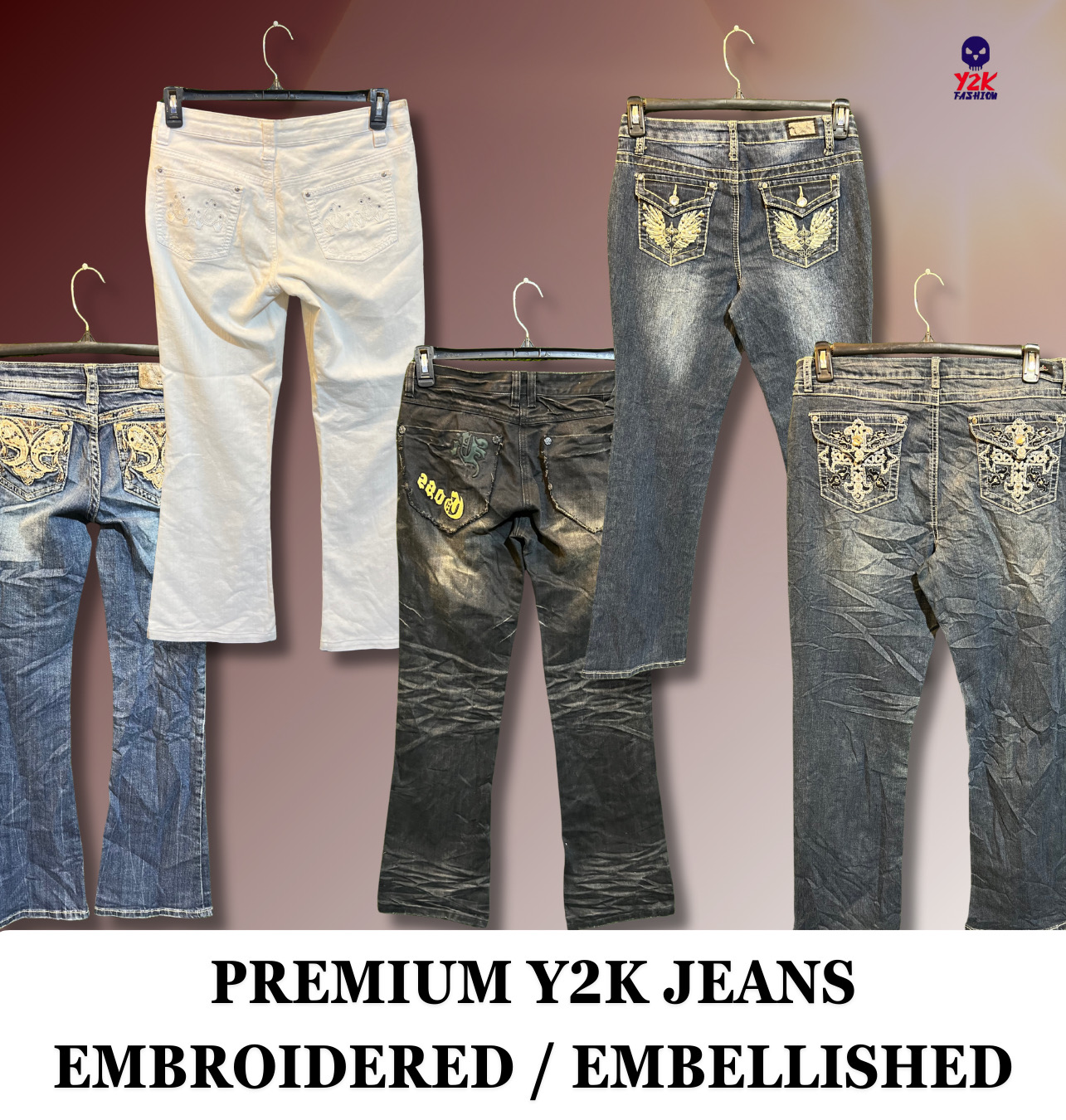 Premium Y2K flare jeans for Women