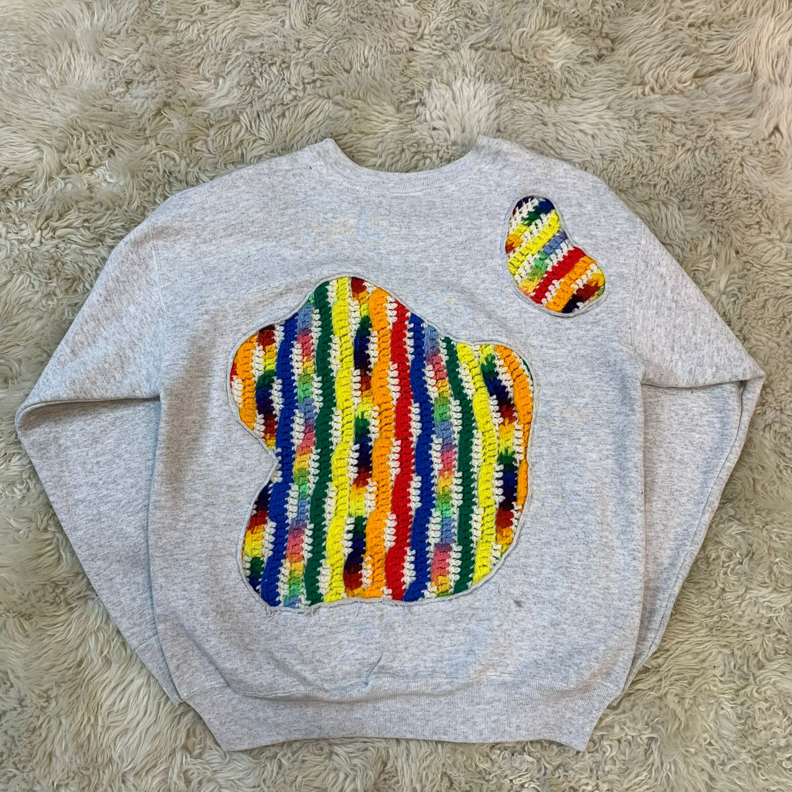 Upcycled Bacteria Style Sweatshirt