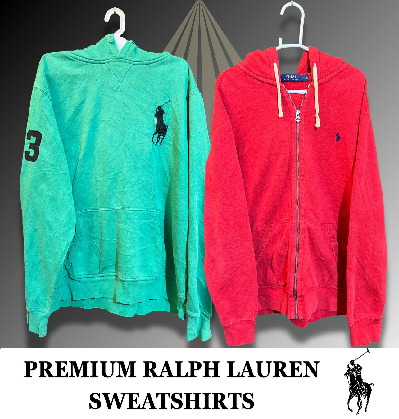Premium Ralph Lauren Sweatshirts Including big Pony