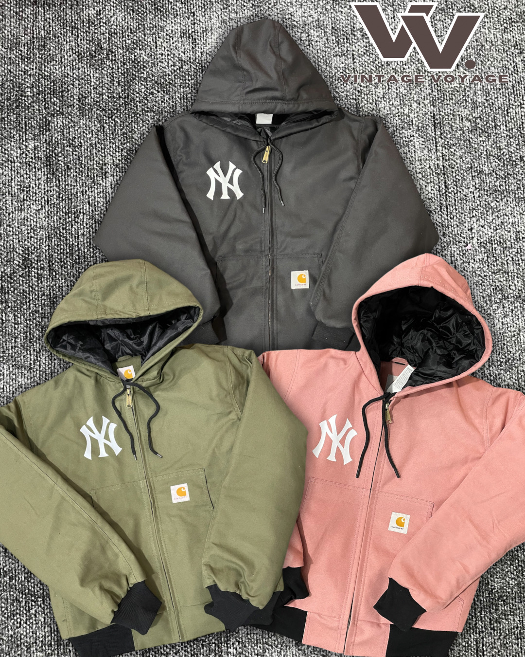 Carhartt x Yankees mélange de style retravaillé vestes actives couleur #2912