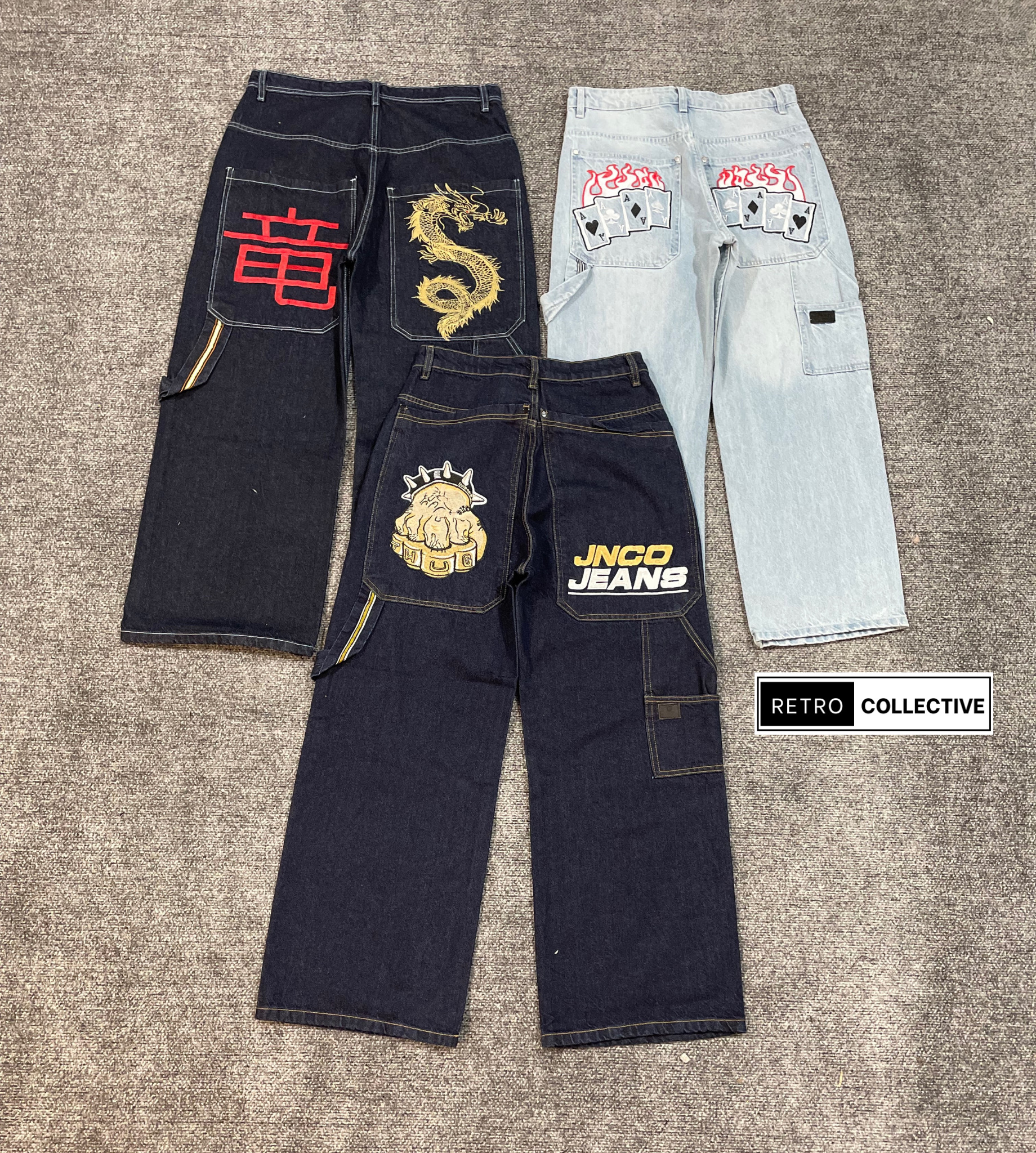 プレミアムヒップホップワイドレッグジーンズ {29/12}