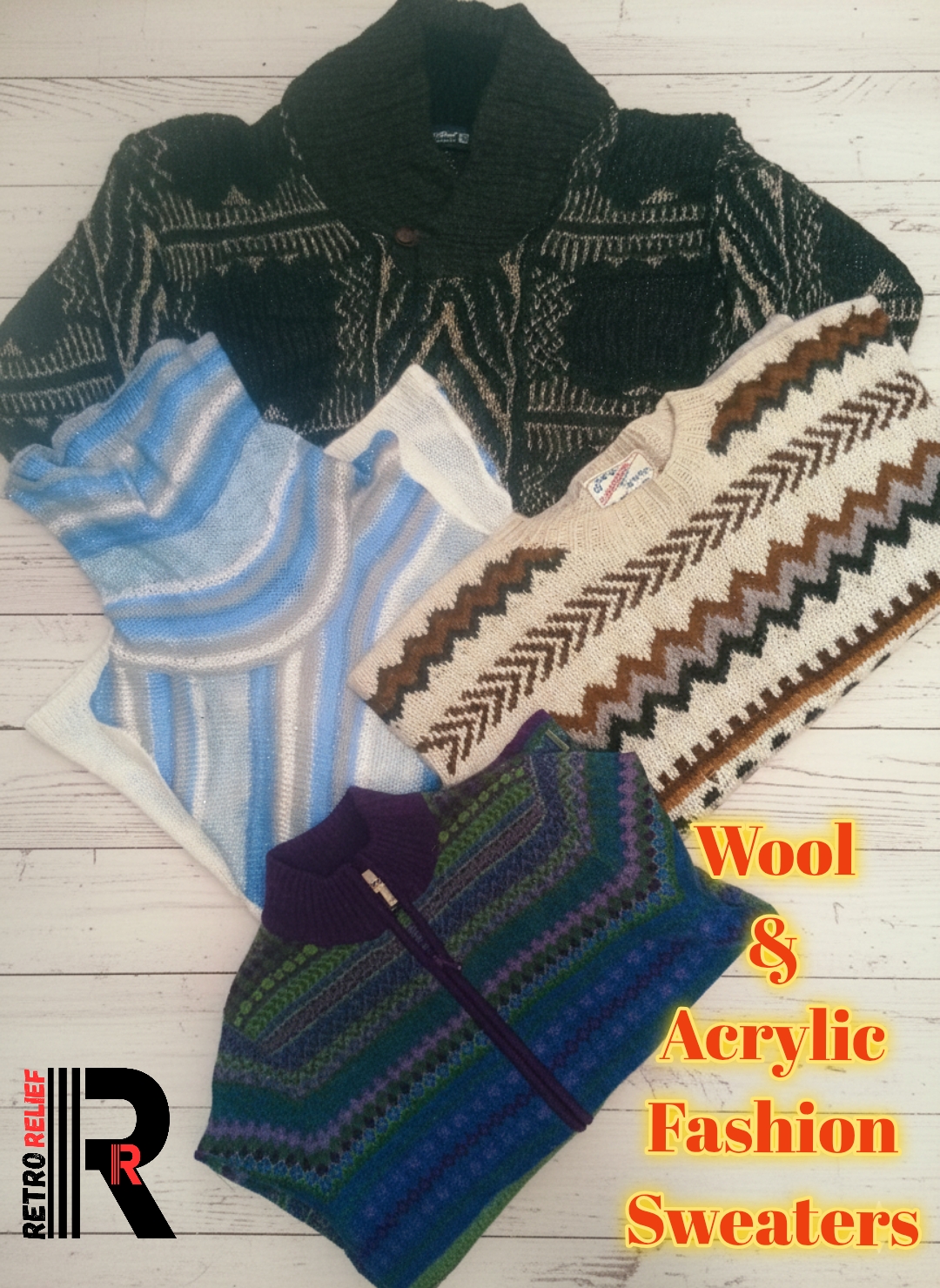 Mix wool and Acrylic Sweaters bundle