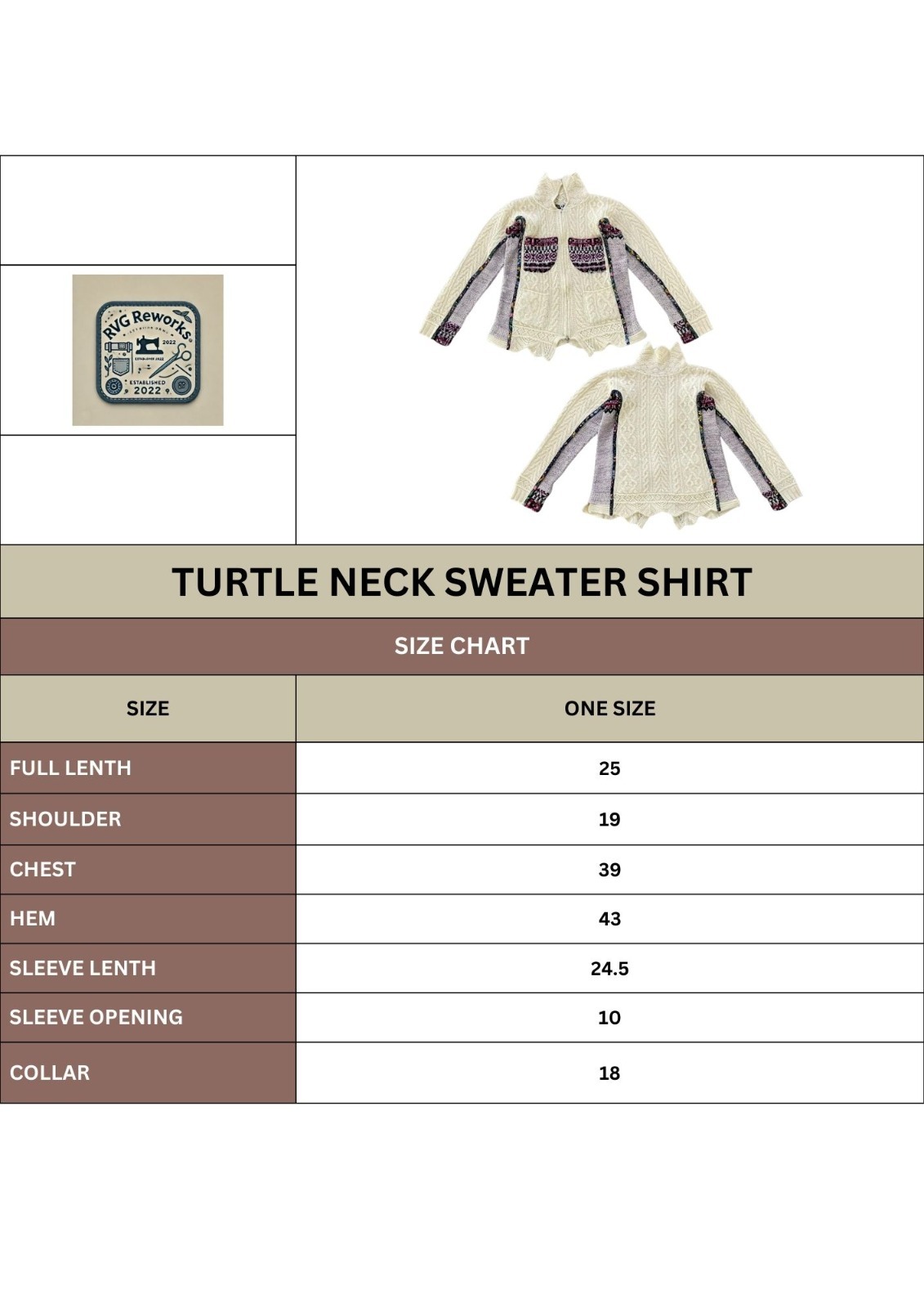 Upcycled Knitwork Patch Zip Jacket