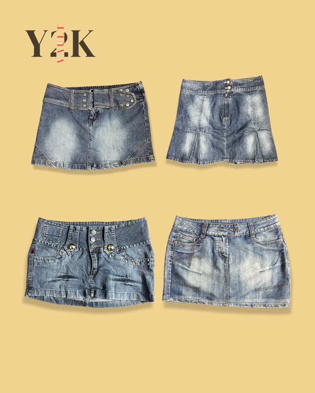 Saias Mini de Jeans Y2K (Yv-556)