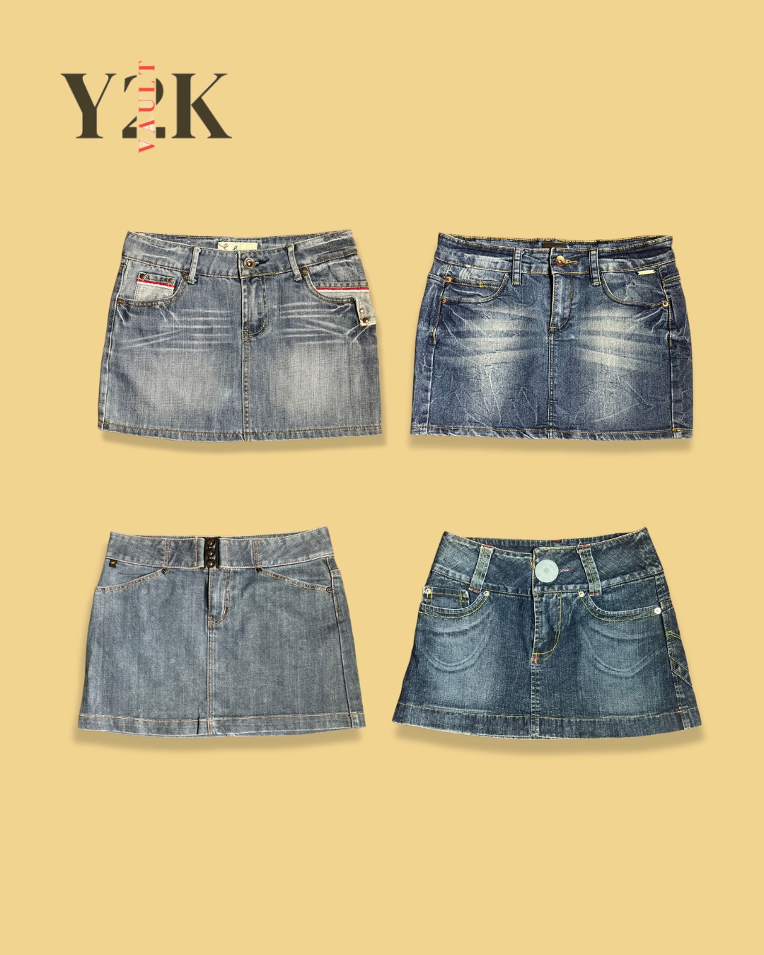 Y2K Vault: Denim Minis Drop (Yv-559)