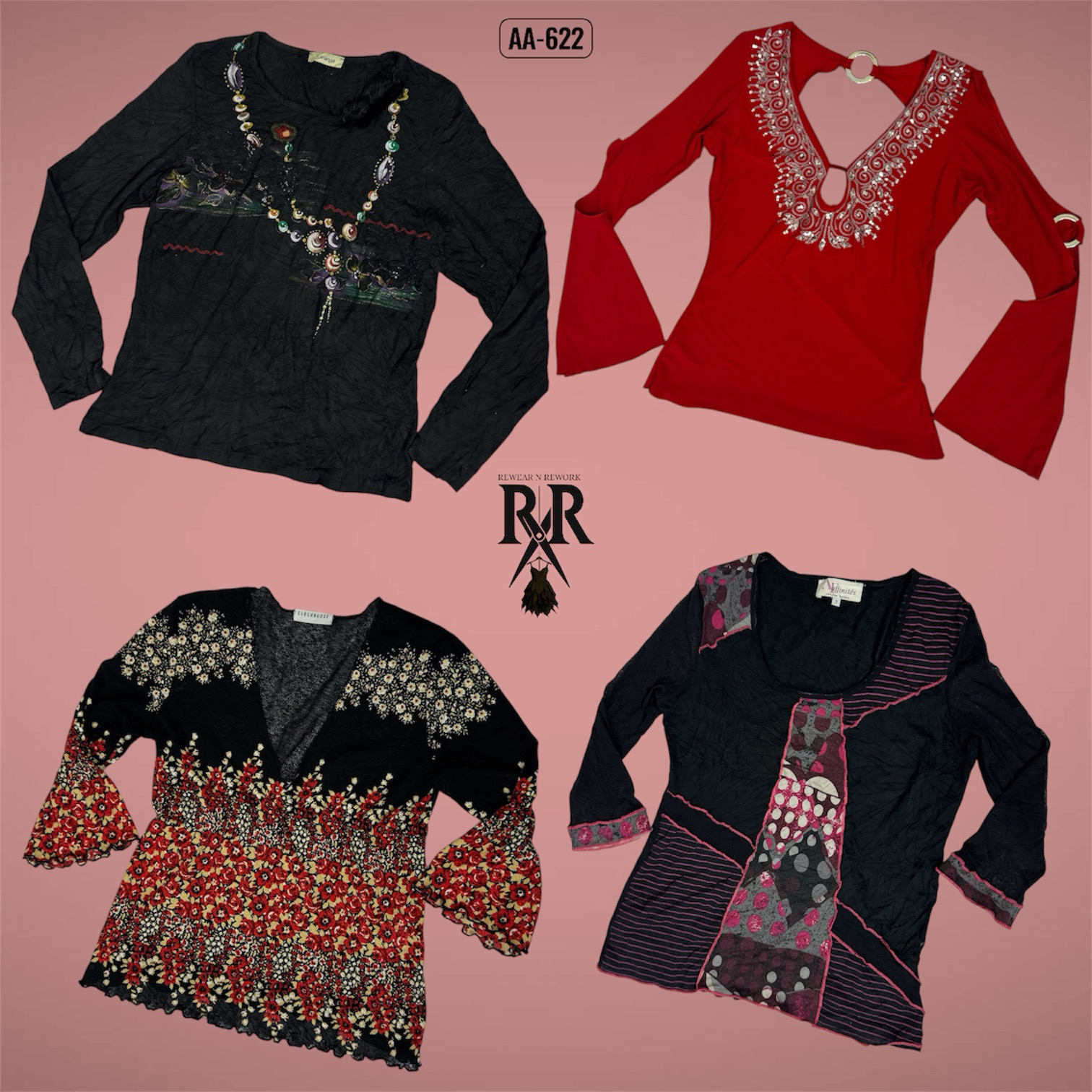 Y2K Date Night Full Sleeve Tops (AA-622)