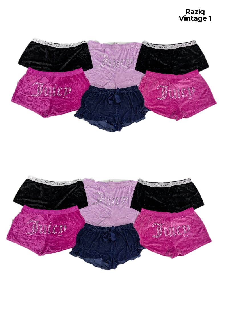 💥 RV1546 Victoria Secrets & Juicy Couture Velour Shorts
